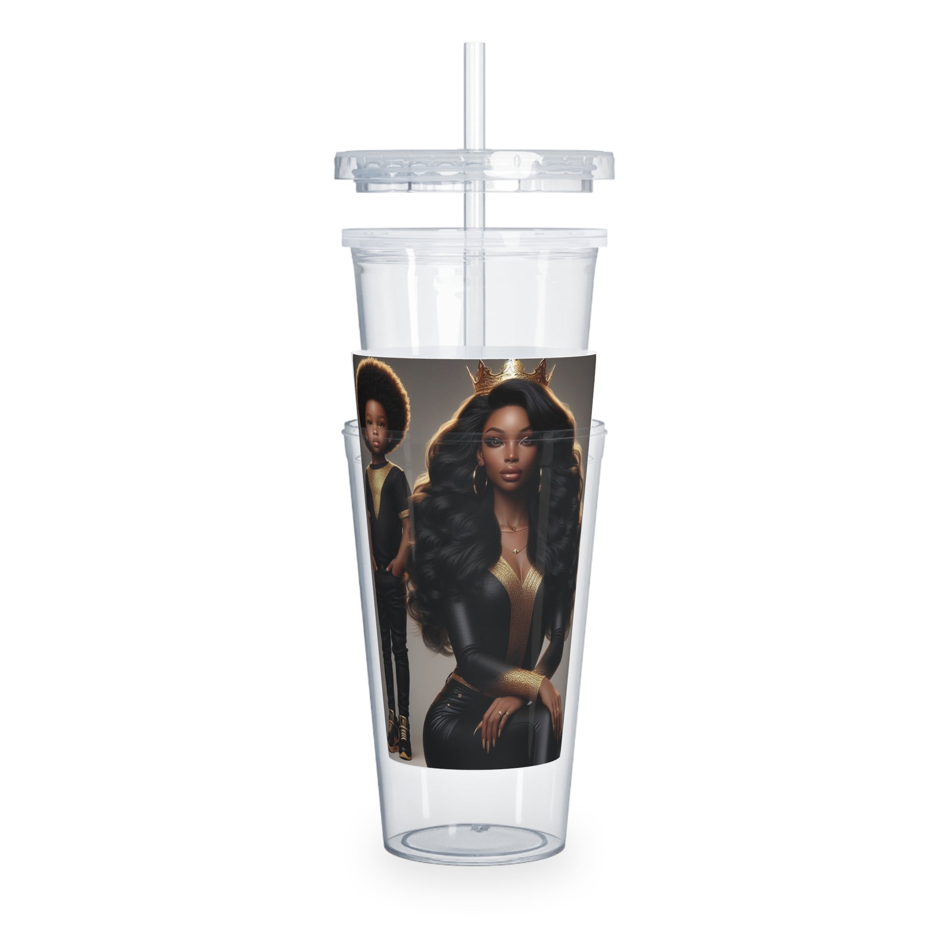 Royalty Tumbler with Straw Mug Printify   