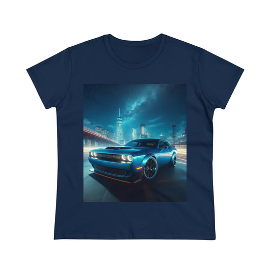 Blue Challenger T-Shirt T-Shirt Printify Navy S 