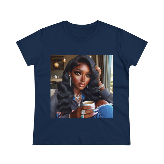 Coffee Break T-Shirt T-Shirt Printify Navy S 