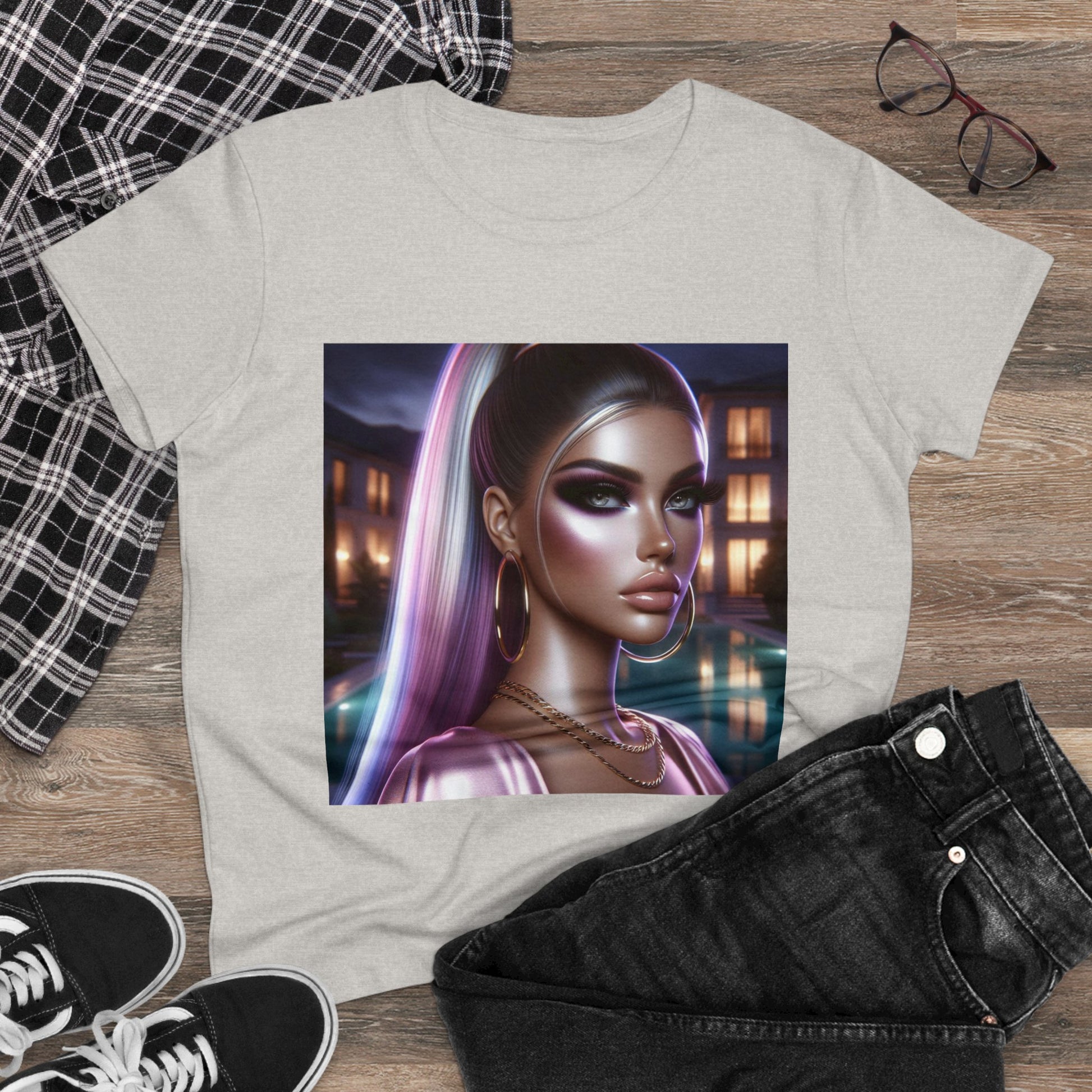 Pink at Night T-Shirt T-Shirt Printify   