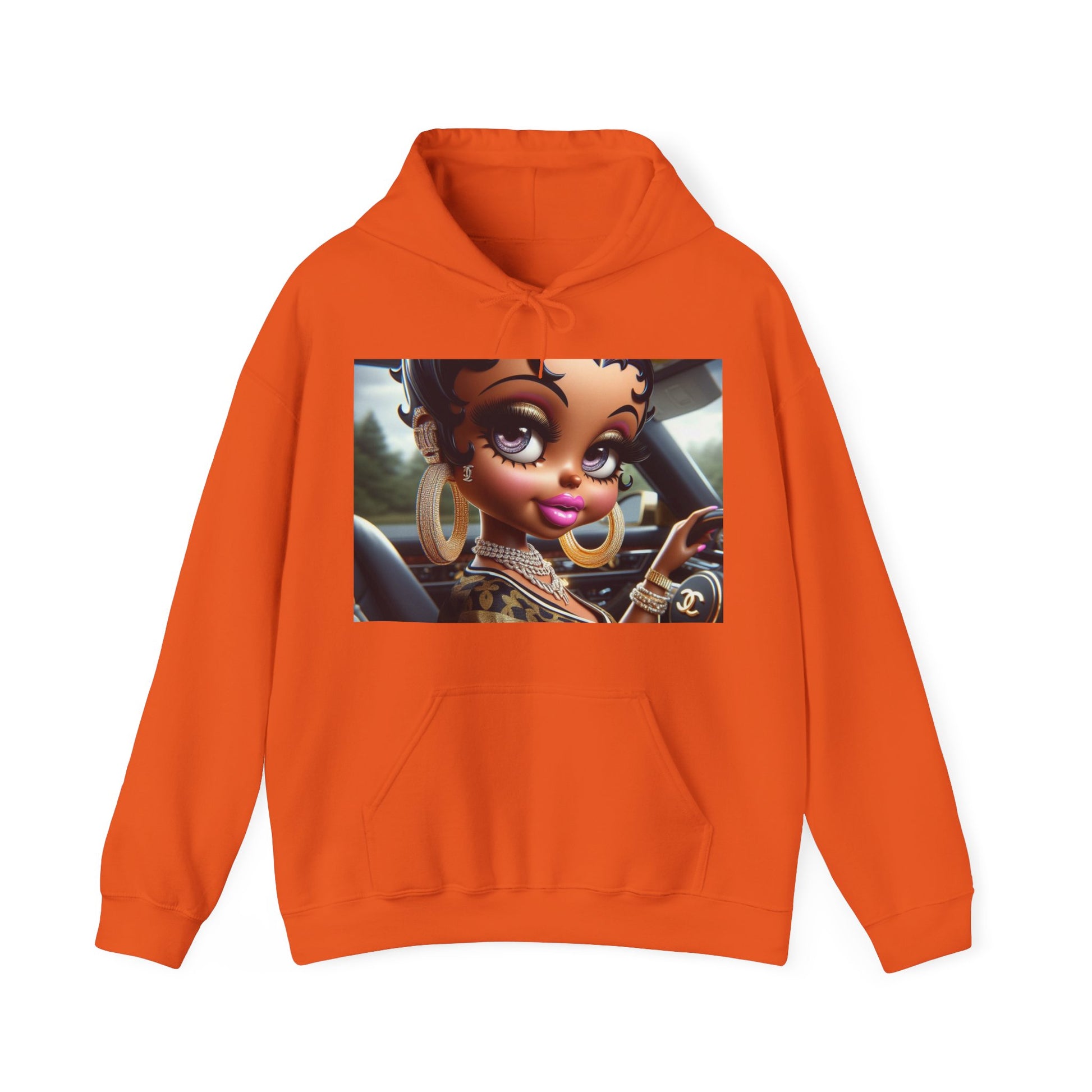 Betty Beauty Hoodie Hoodie Printify Orange S 