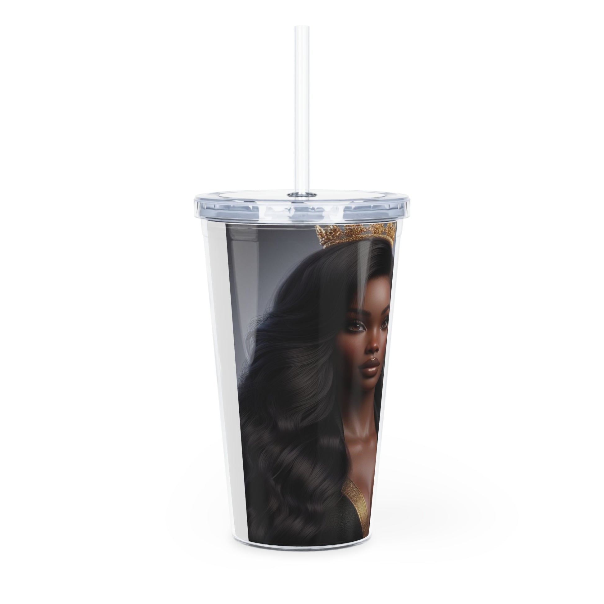 Royalty Tumbler with Straw Mug Printify   