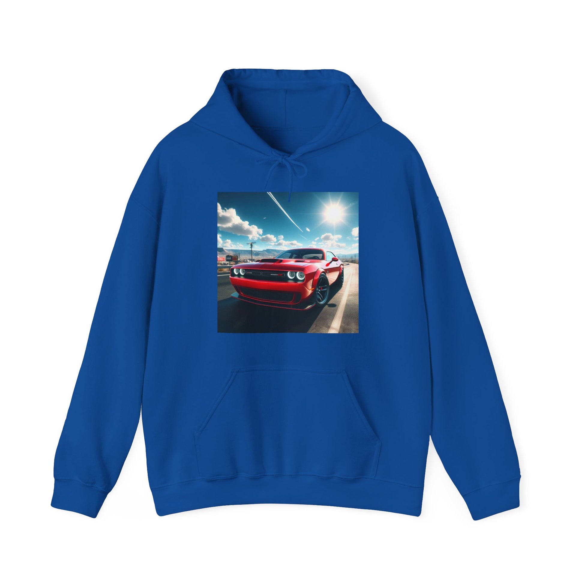 Red Challenger Hoodie Hoodie Printify Royal S 