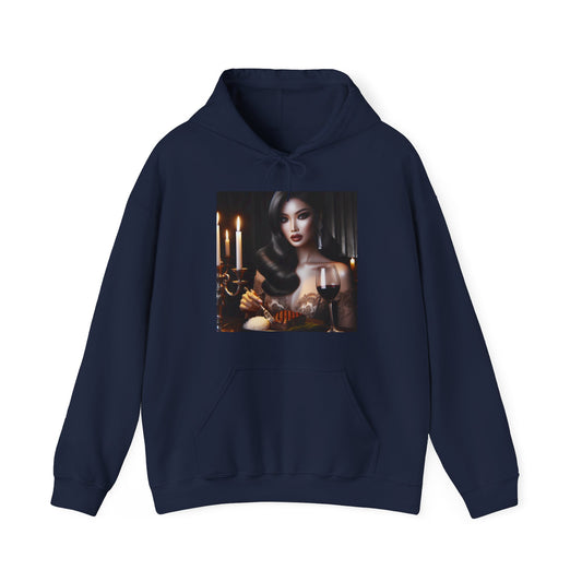 Elegant Meal Hoodie Hoodie Printify Navy S 