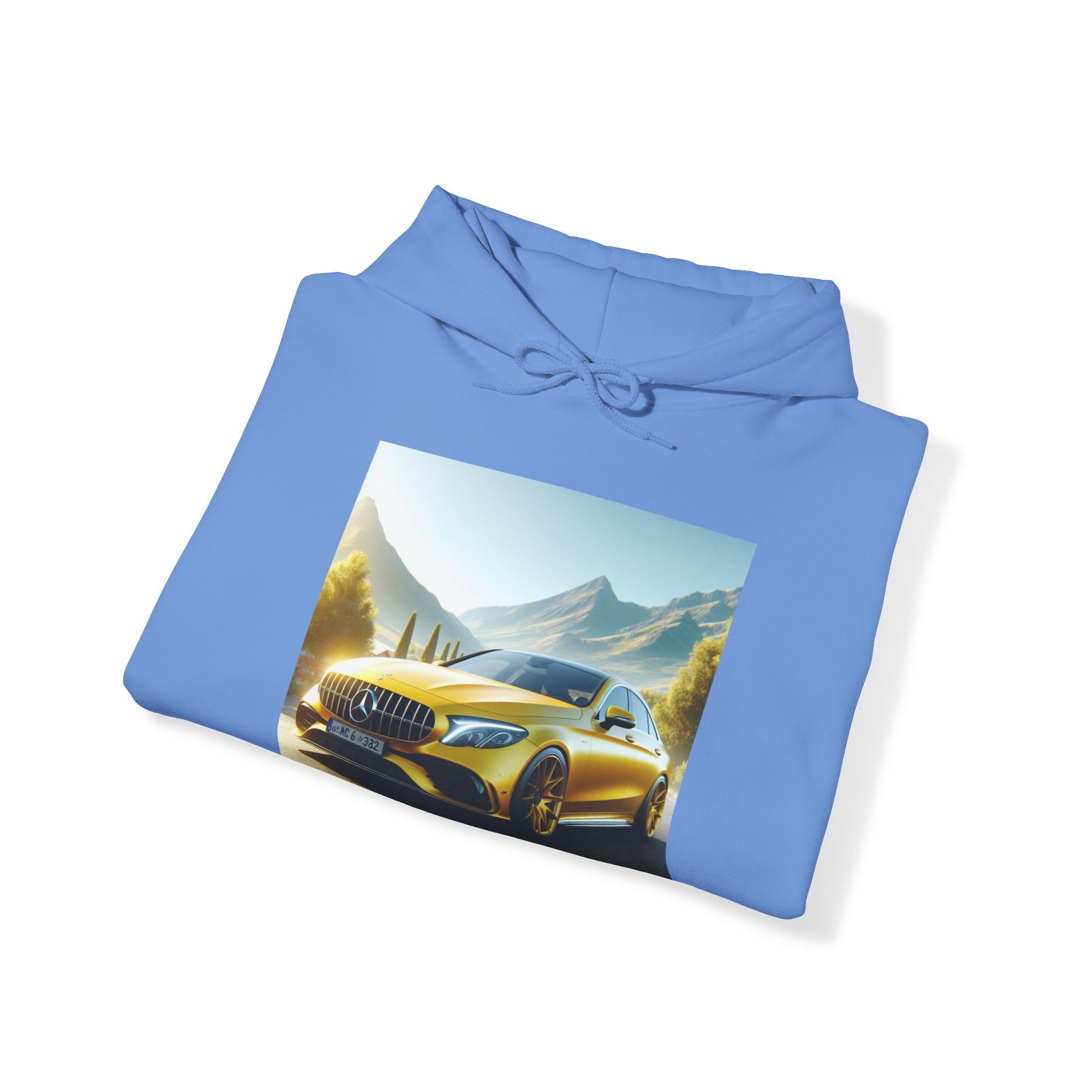 Yellow Mercedes Hoodie Hoodie Printify   