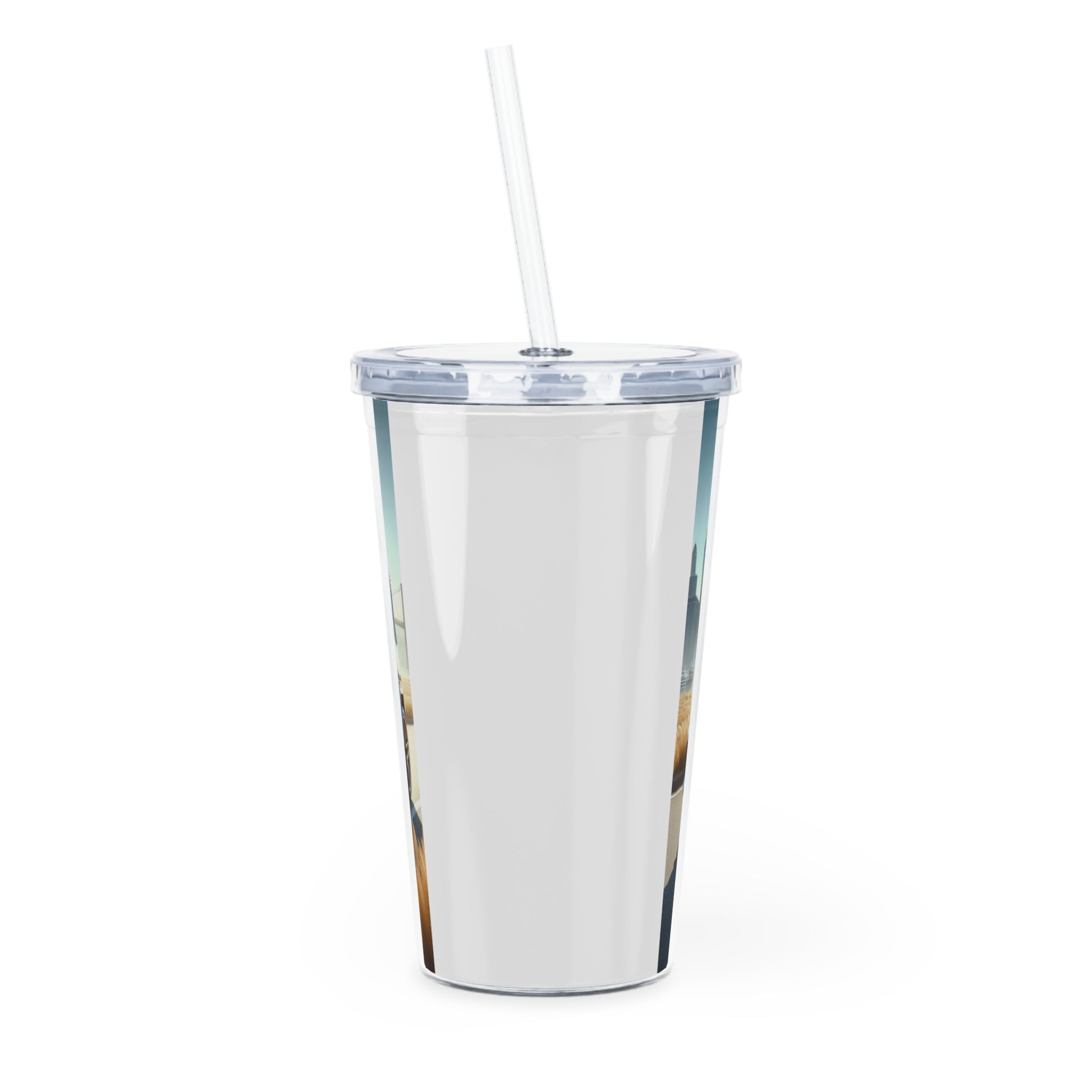 White G-Wagon Tumbler with Straw Mug Printify   