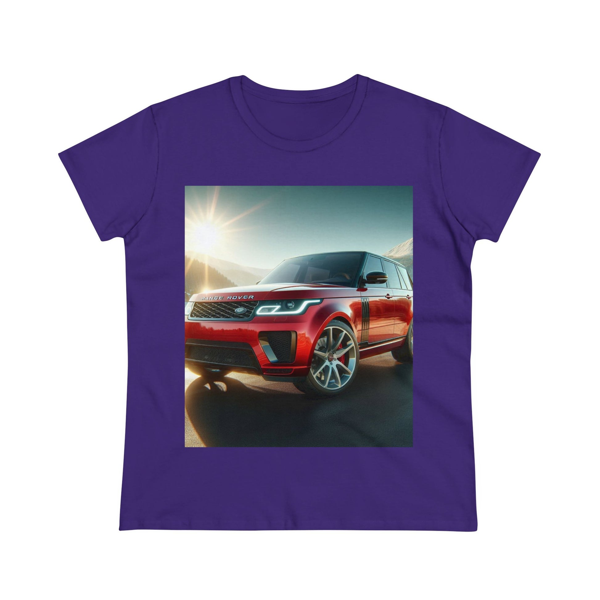 Red Range Rover T-Shirt T-Shirt Printify Purple S 