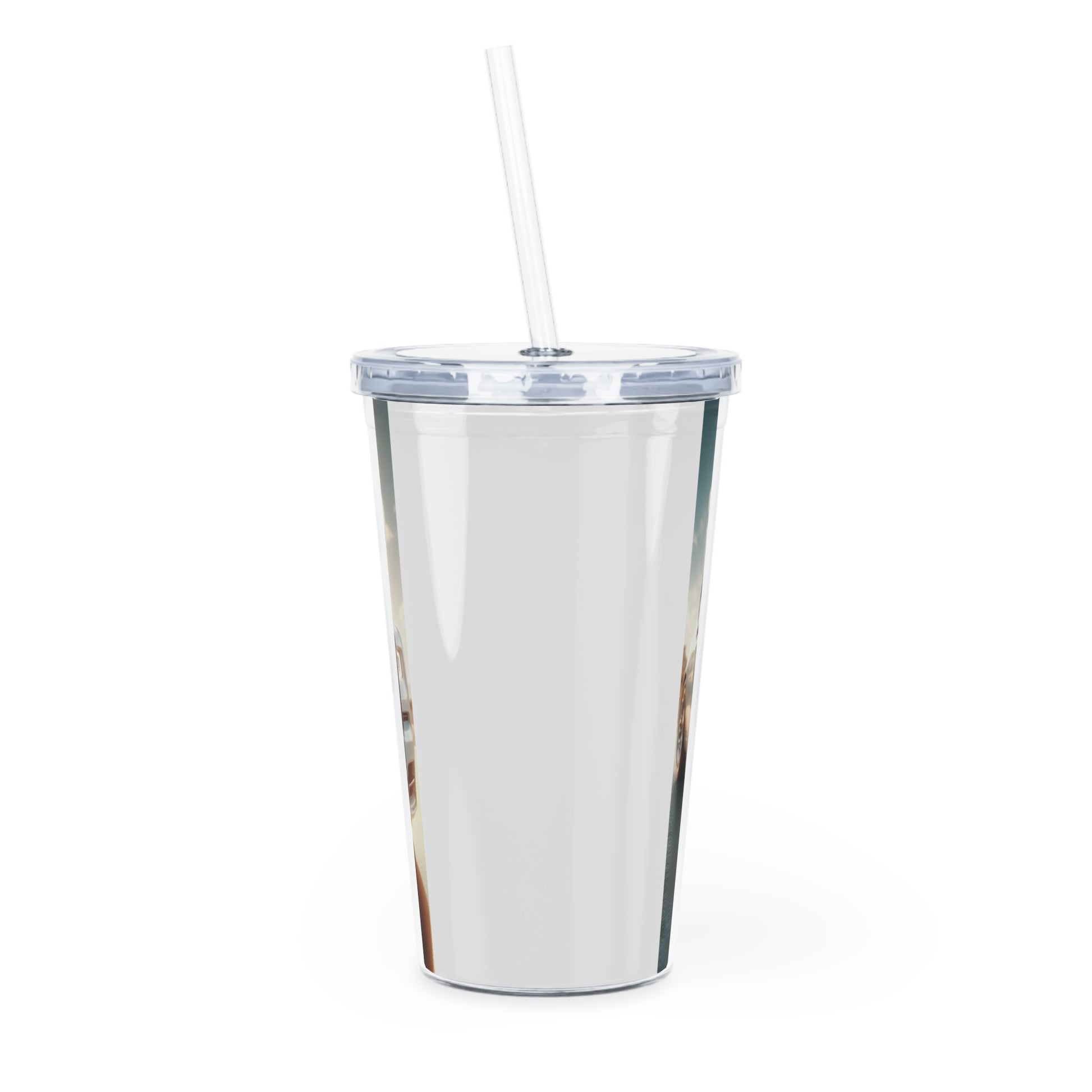 White Rolls Royce Tumbler with Straw Mug Printify   