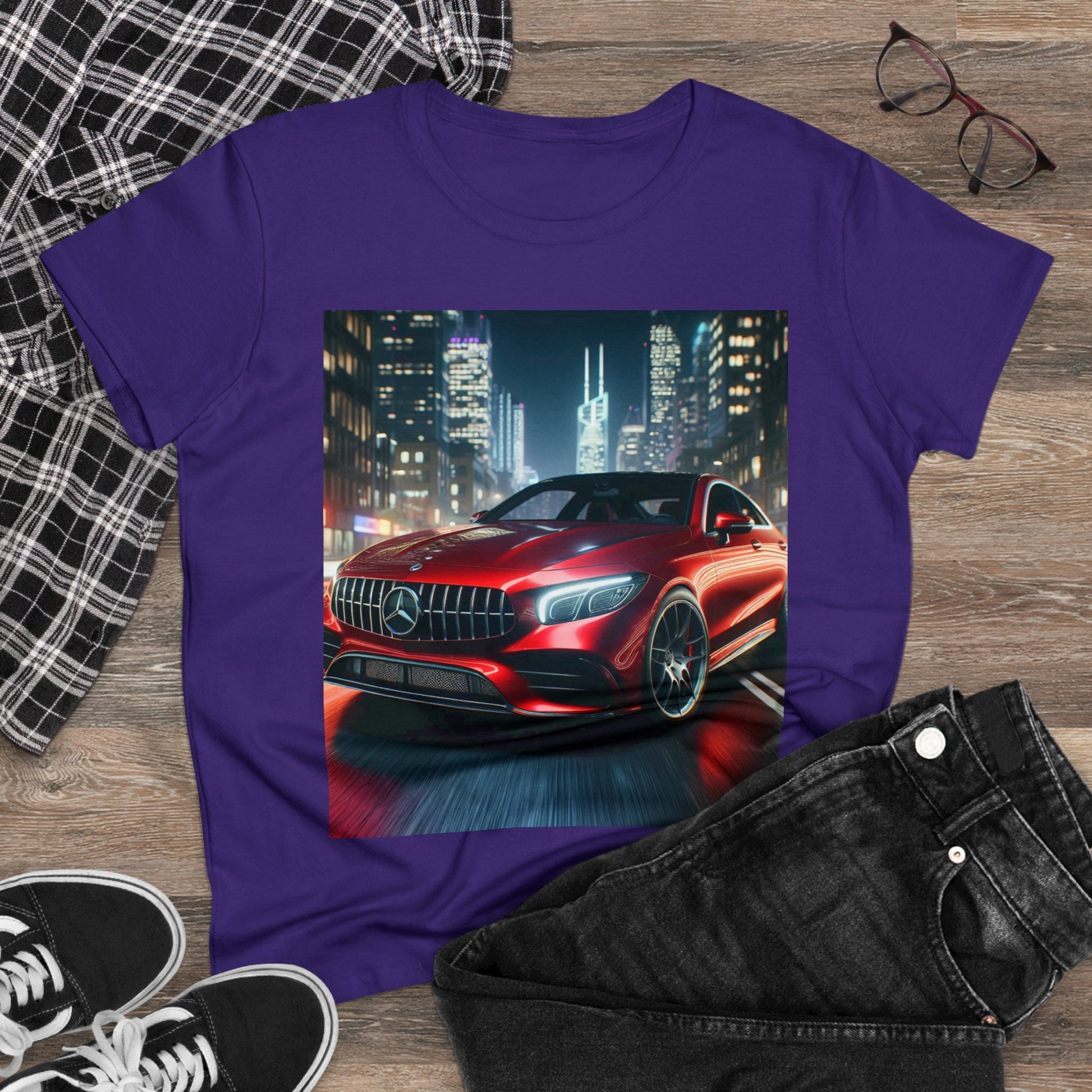 Red Mercedes T-Shirt T-Shirt Printify   