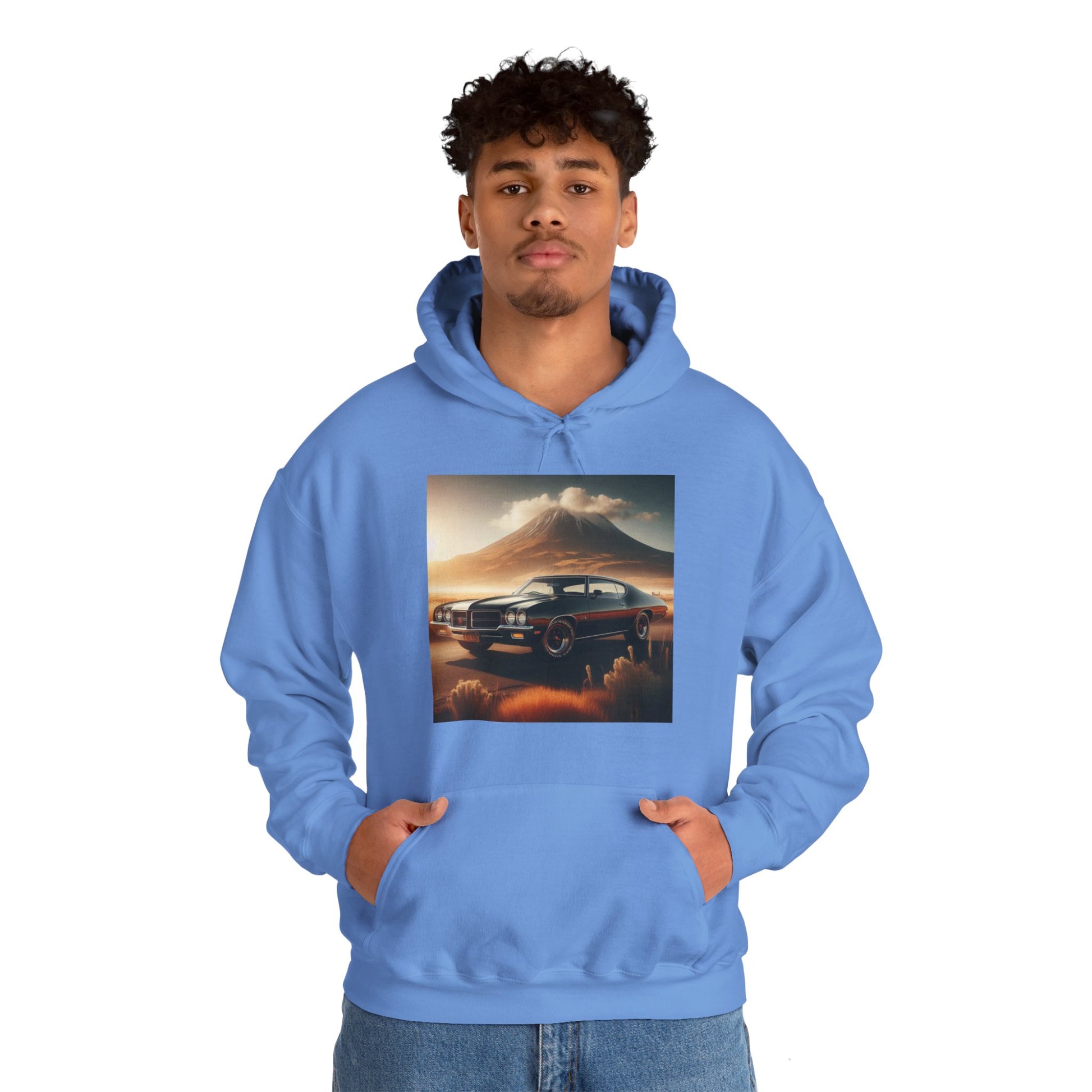 1972 Black Buick Gran Sport Hoodie Hoodie Printify   