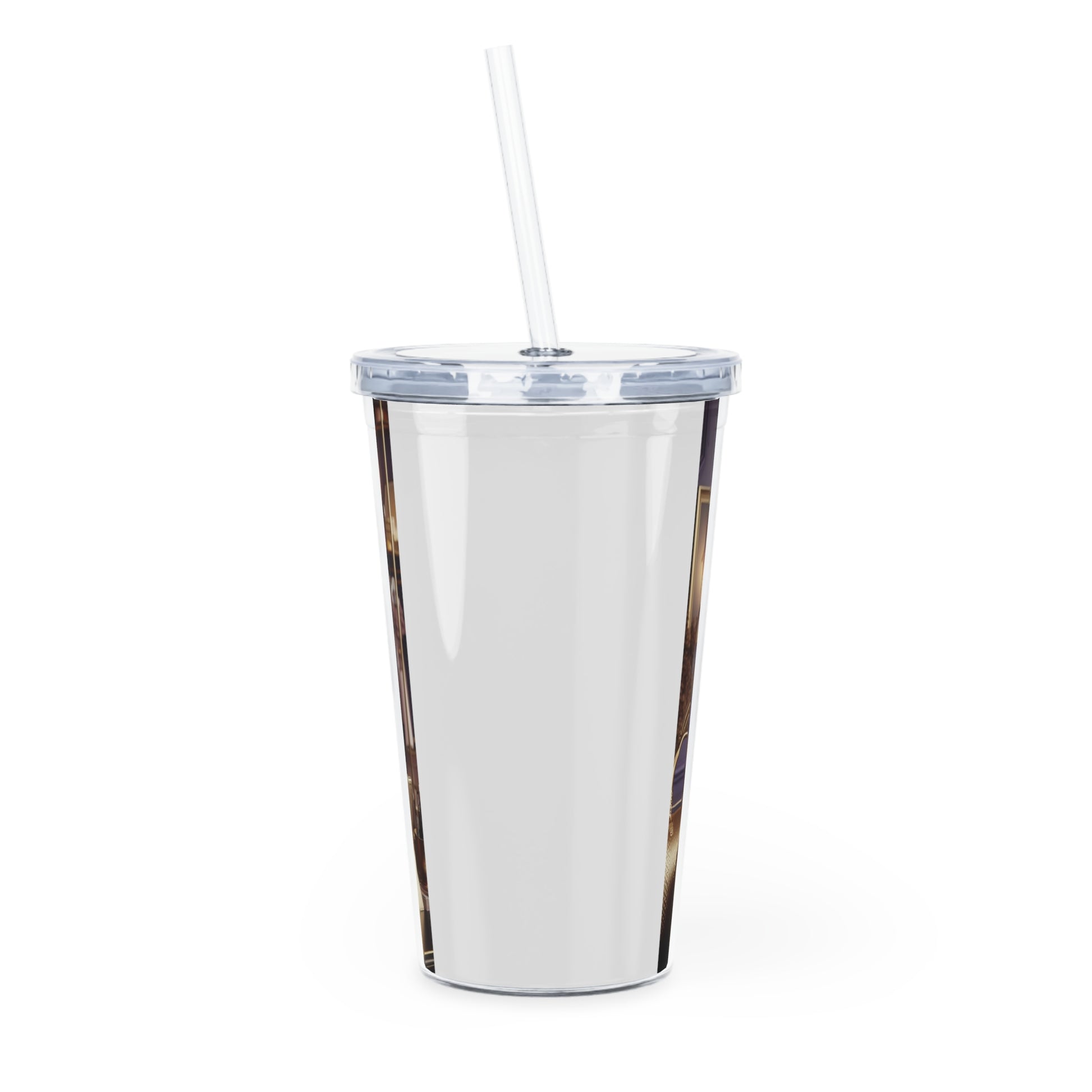 Fashion and Beauty Tumbler with Straw Mug Printify   