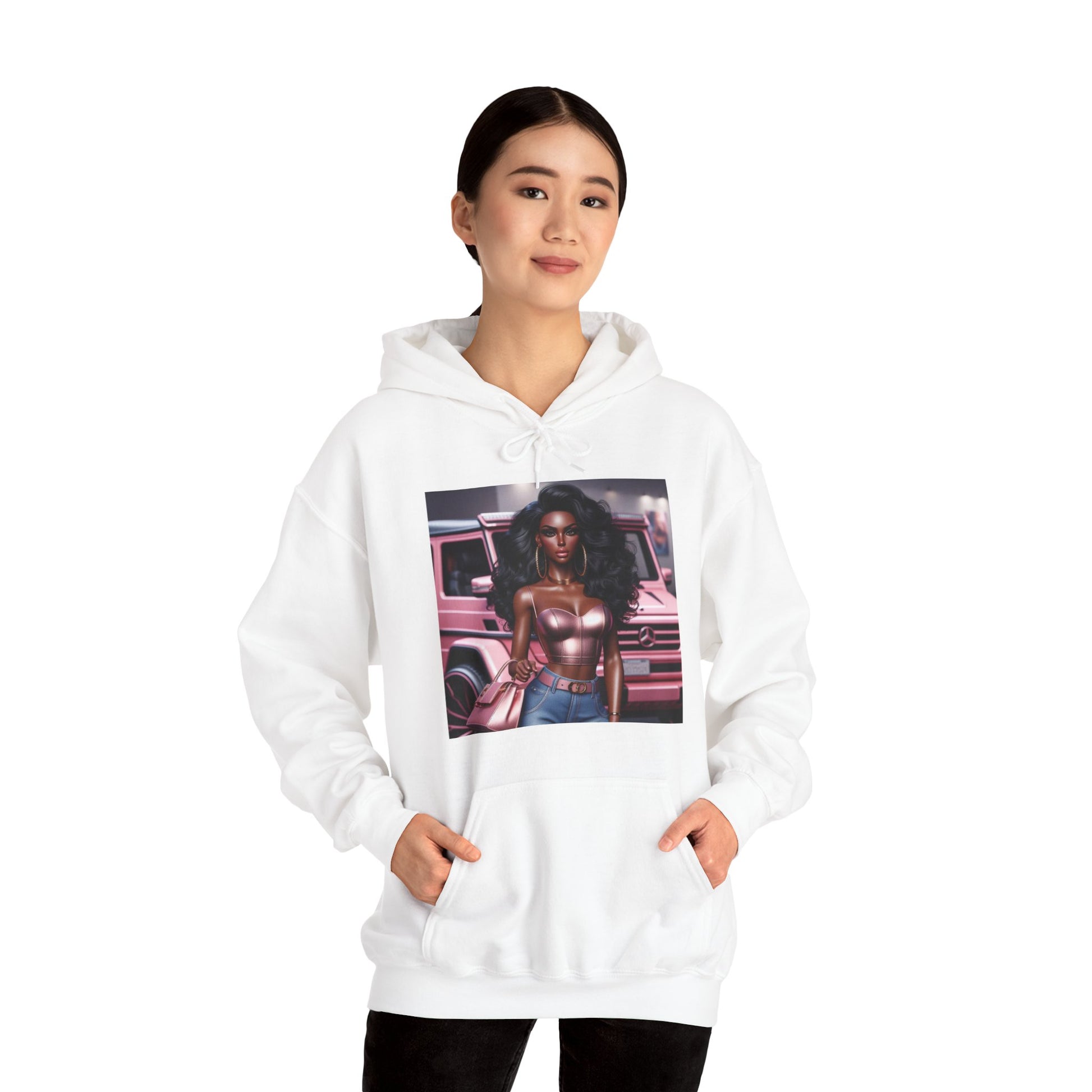 Pink Luxury Hoodie Hoodie Printify   