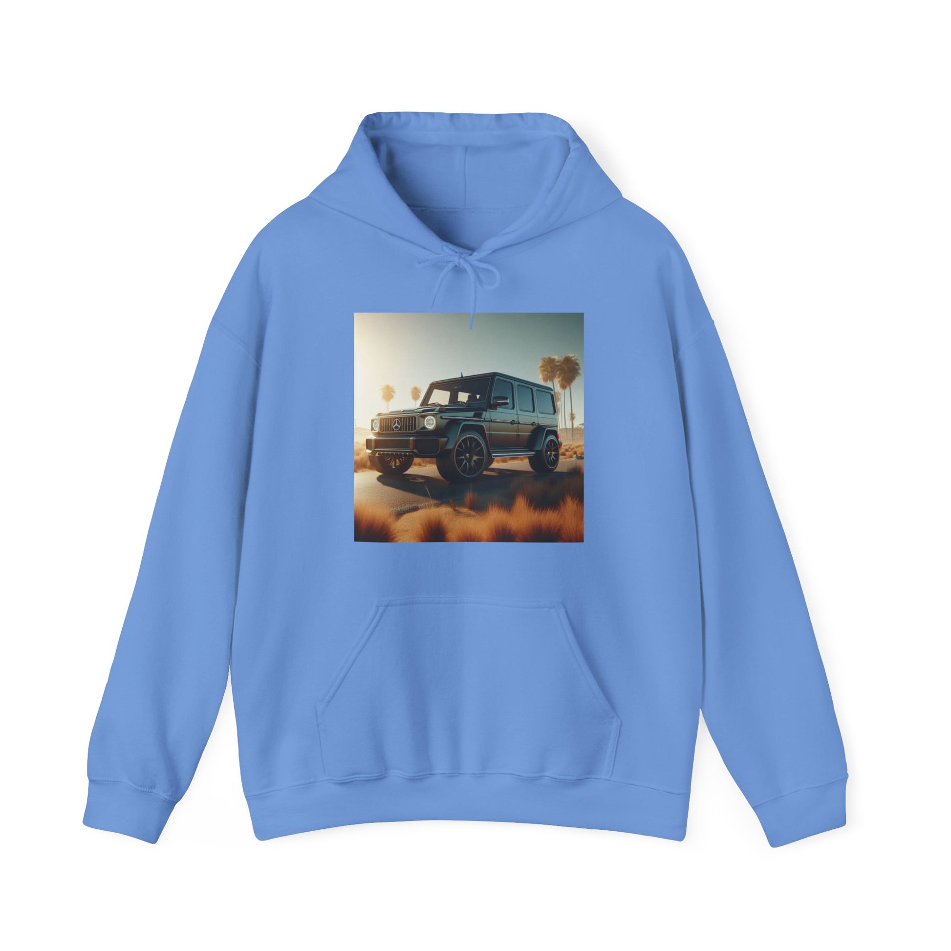 Black G-Wagon Hoodie Hoodie Printify Carolina Blue S 