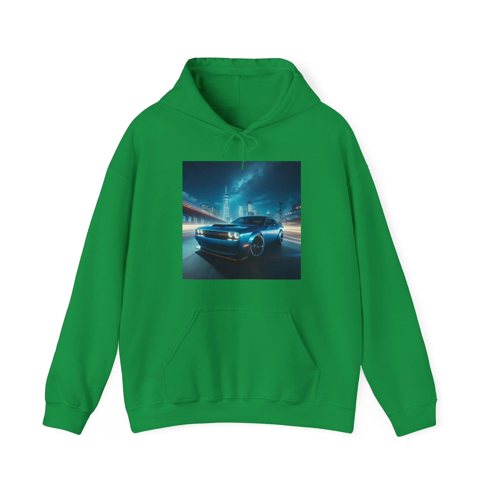 Blue Challenger Hoodie Hoodie Printify Irish Green S 