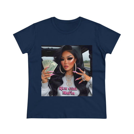 Rich Girl Mafia T-Shirt T-Shirt Printify Navy S 
