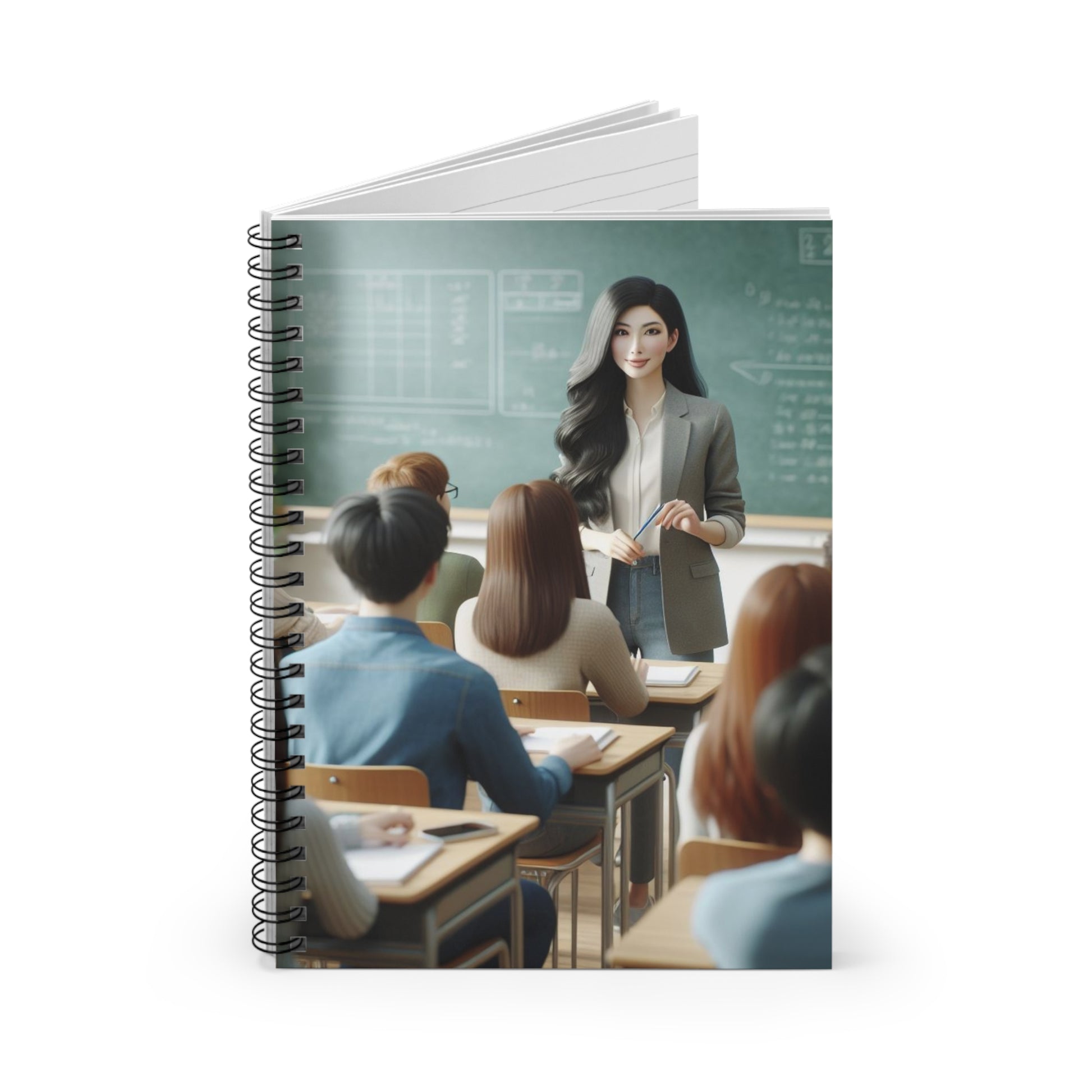 Class in Session Spiral Notebook Paper products Printify   