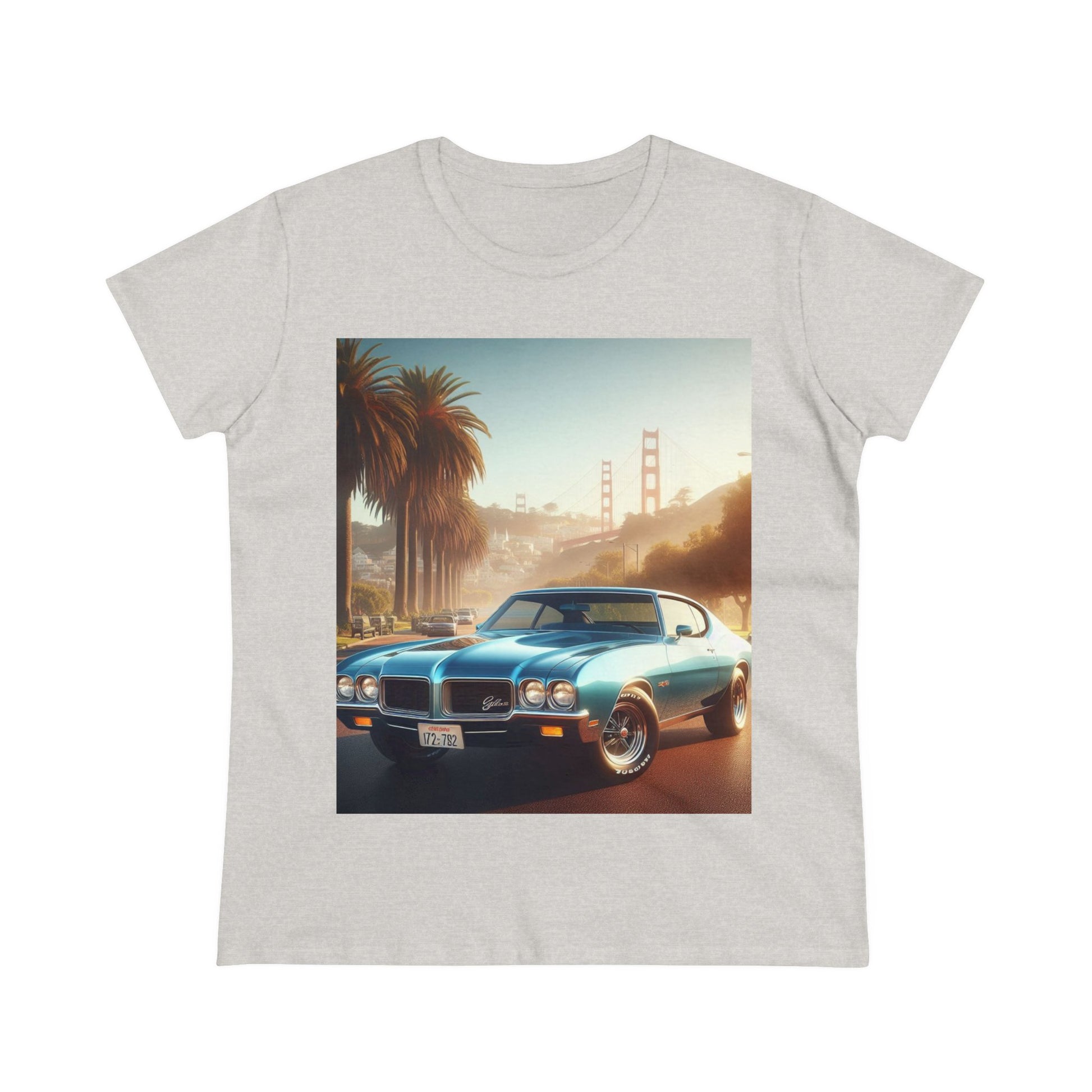 1972 Blue Buick Gran Sport T-Shirt T-Shirt Printify Ash S 