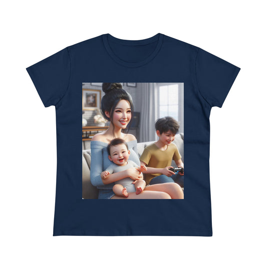 Family Time T-Shirt T-Shirt Printify Navy S 