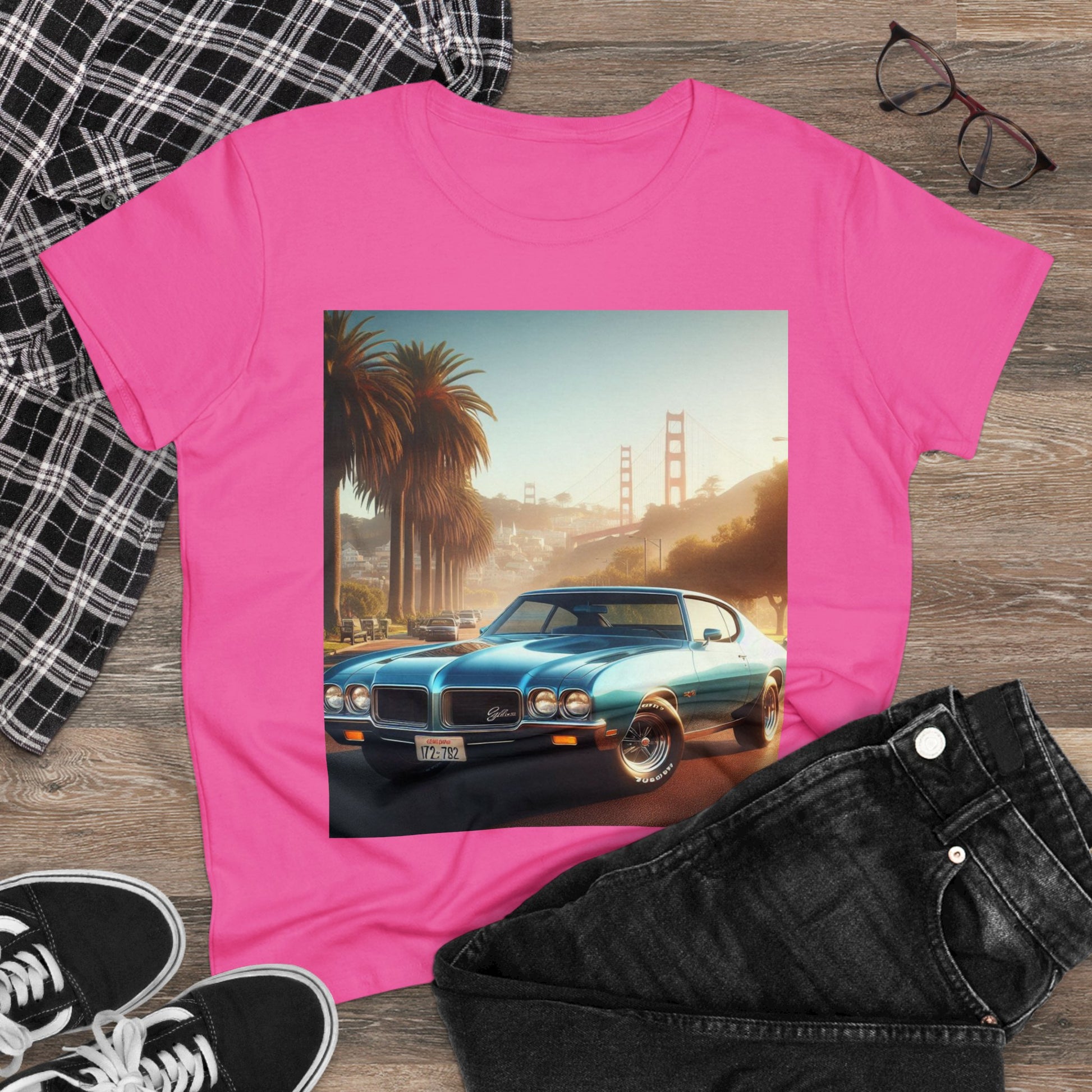 1972 Blue Buick Gran Sport T-Shirt T-Shirt Printify   