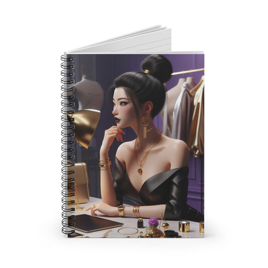 Fashion and Beauty Spiral Notebook Paper products Printify   