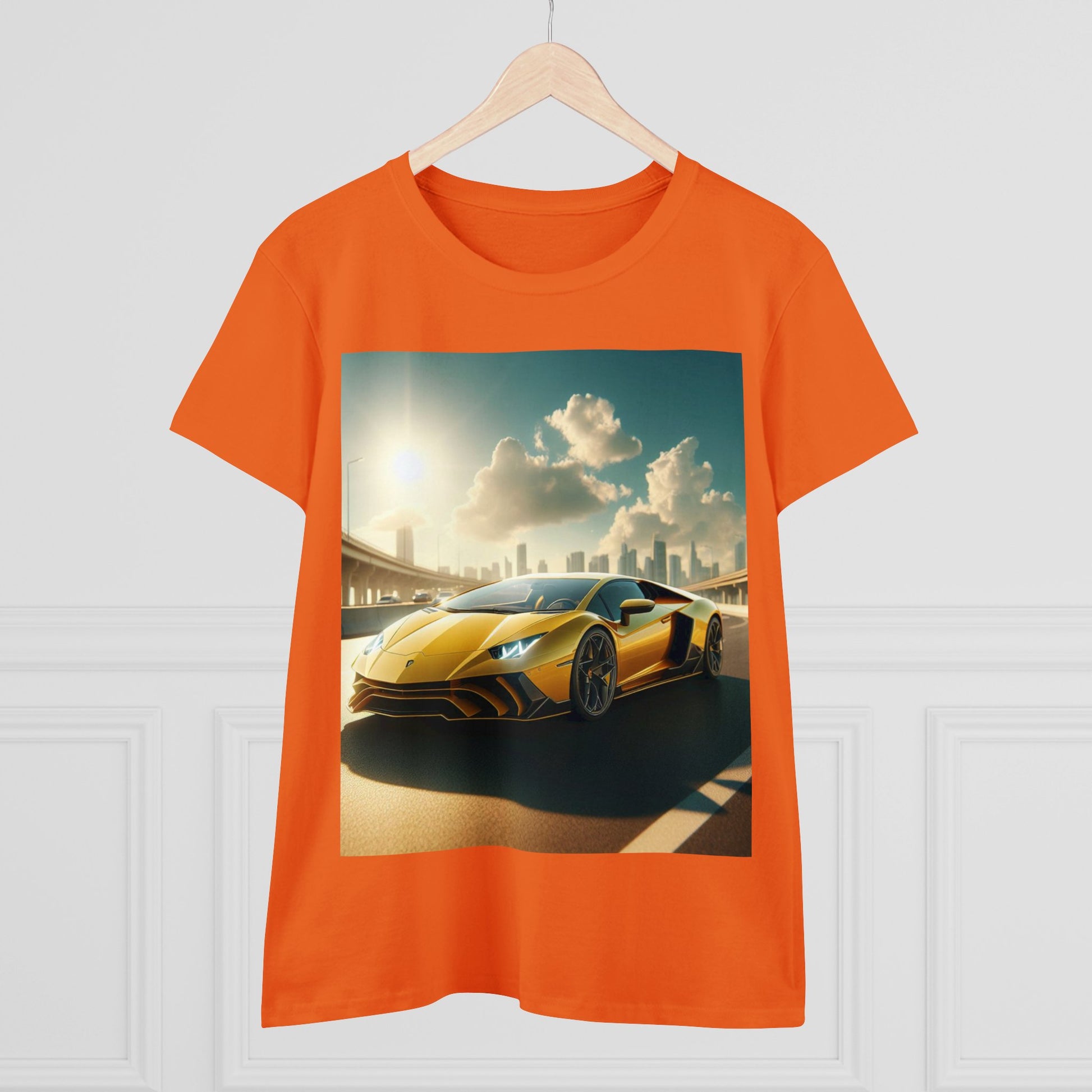 Yellow Lamborghini T-Shirt T-Shirt Printify   