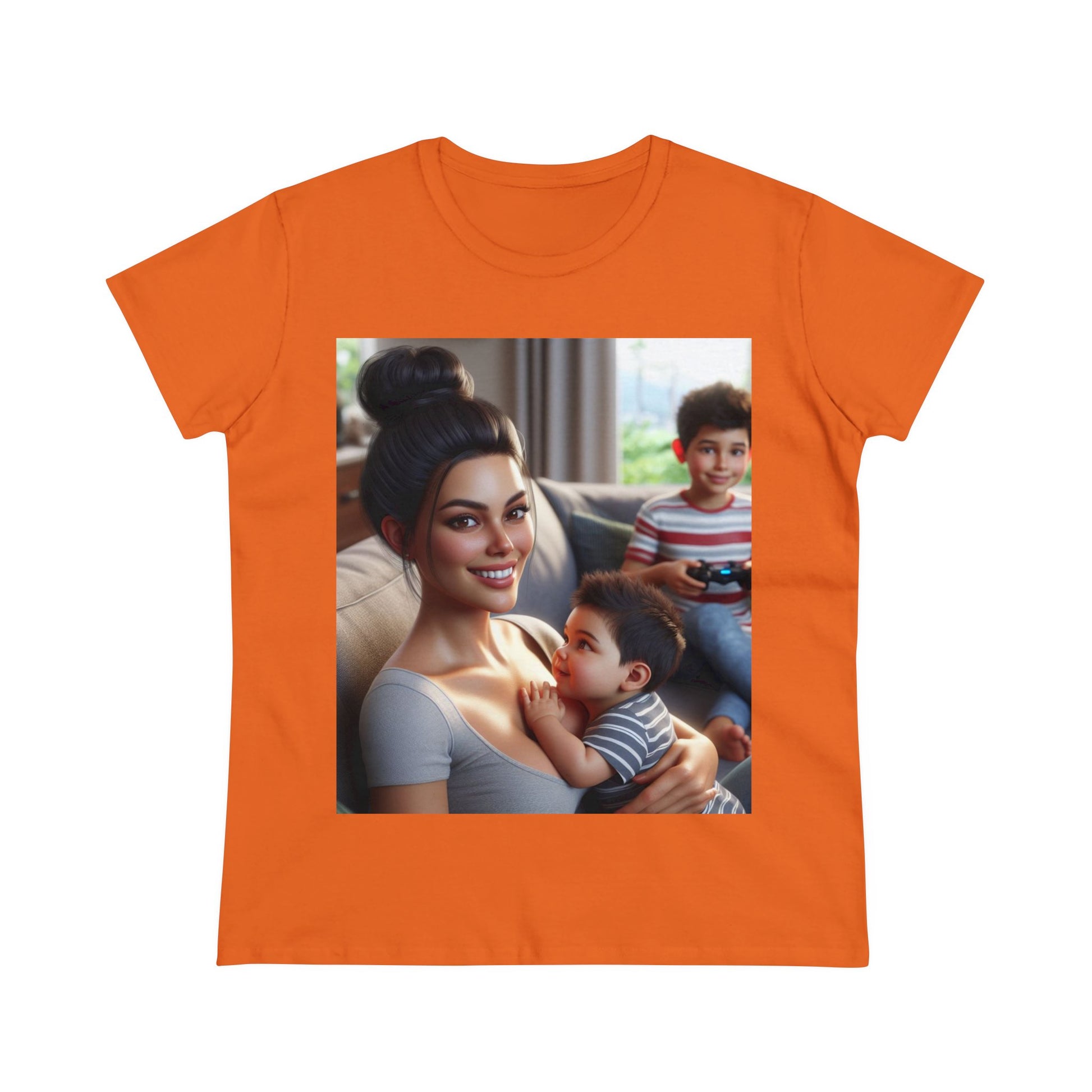 Family Time T-Shirt T-Shirt Printify Orange S 