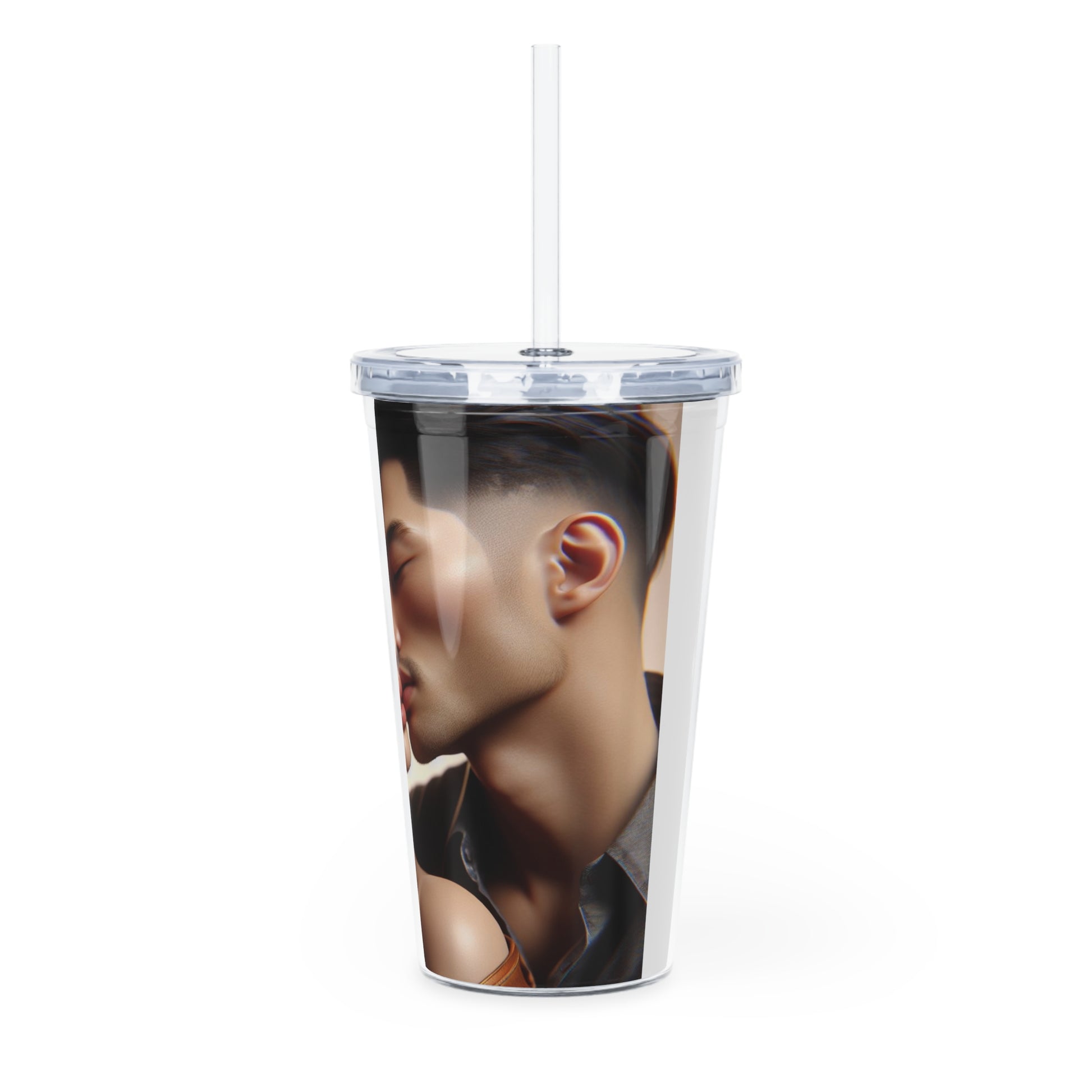 Kiss Me Tumbler with Straw Mug Printify   