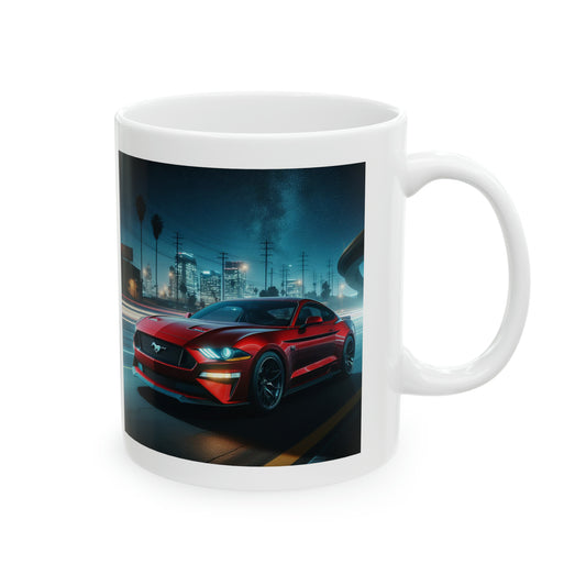 Red Mustang Mug Mug Printify   