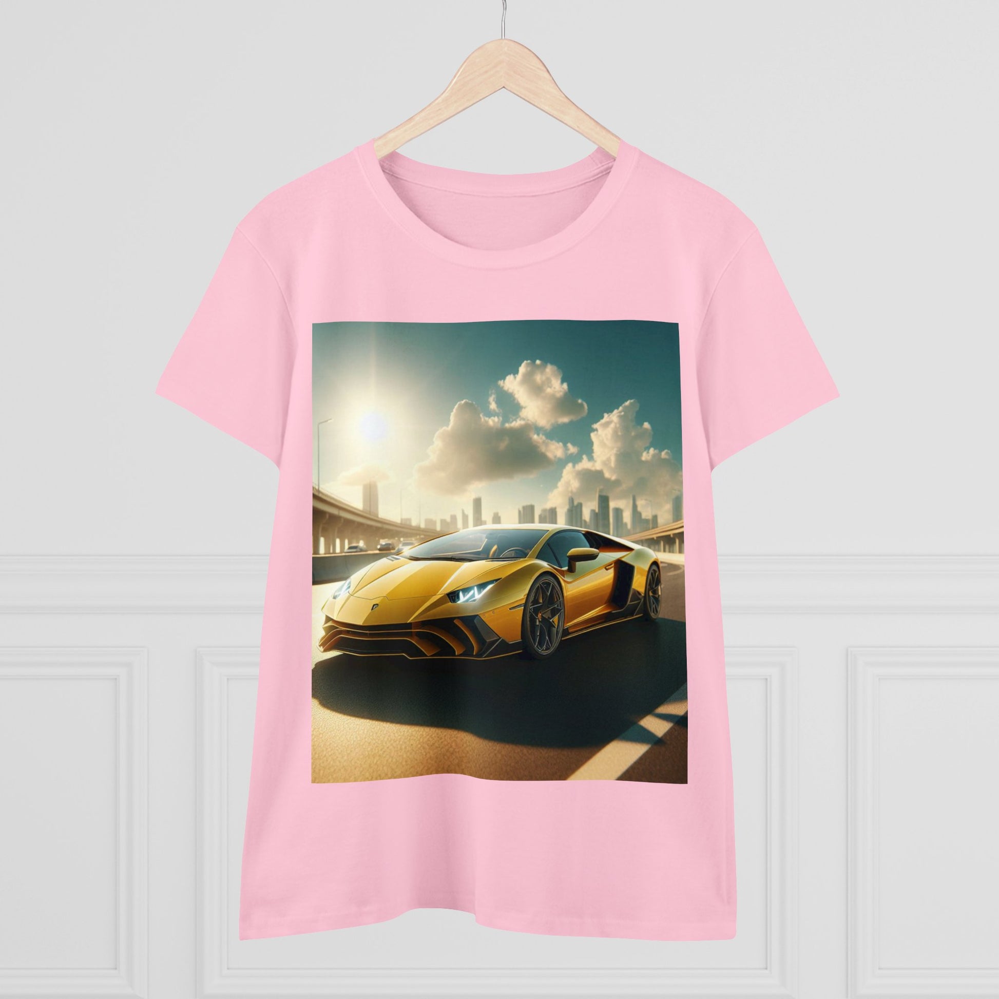 Yellow Lamborghini T-Shirt T-Shirt Printify   