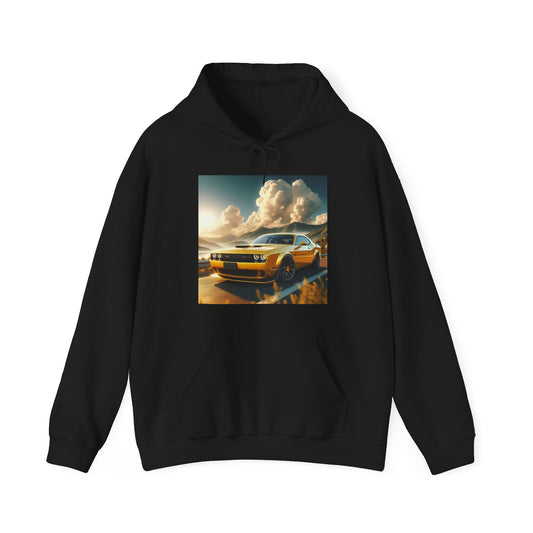 Yellow Challenger Hoodie Hoodie Printify Black S 