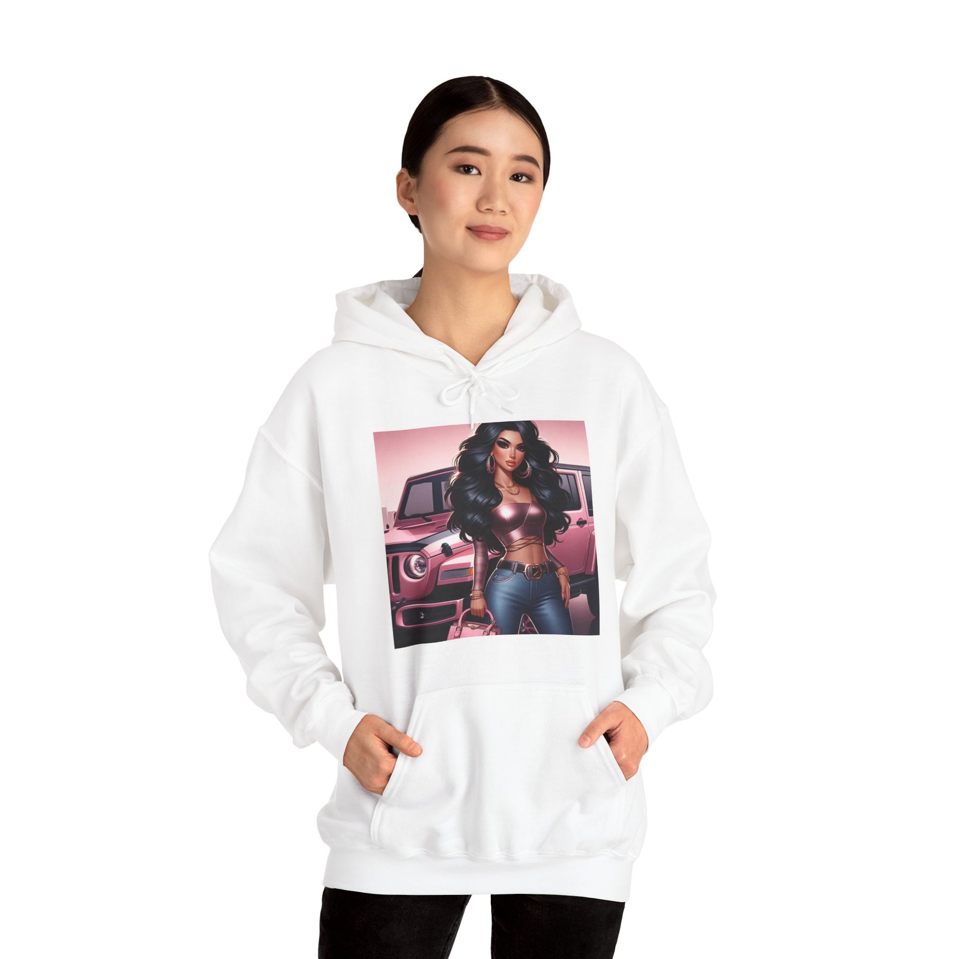 Pink Luxury Hoodie Hoodie Printify   