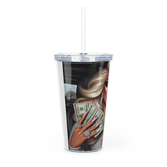 Rich Girl Mafia Tumbler with Straw Mug Printify   