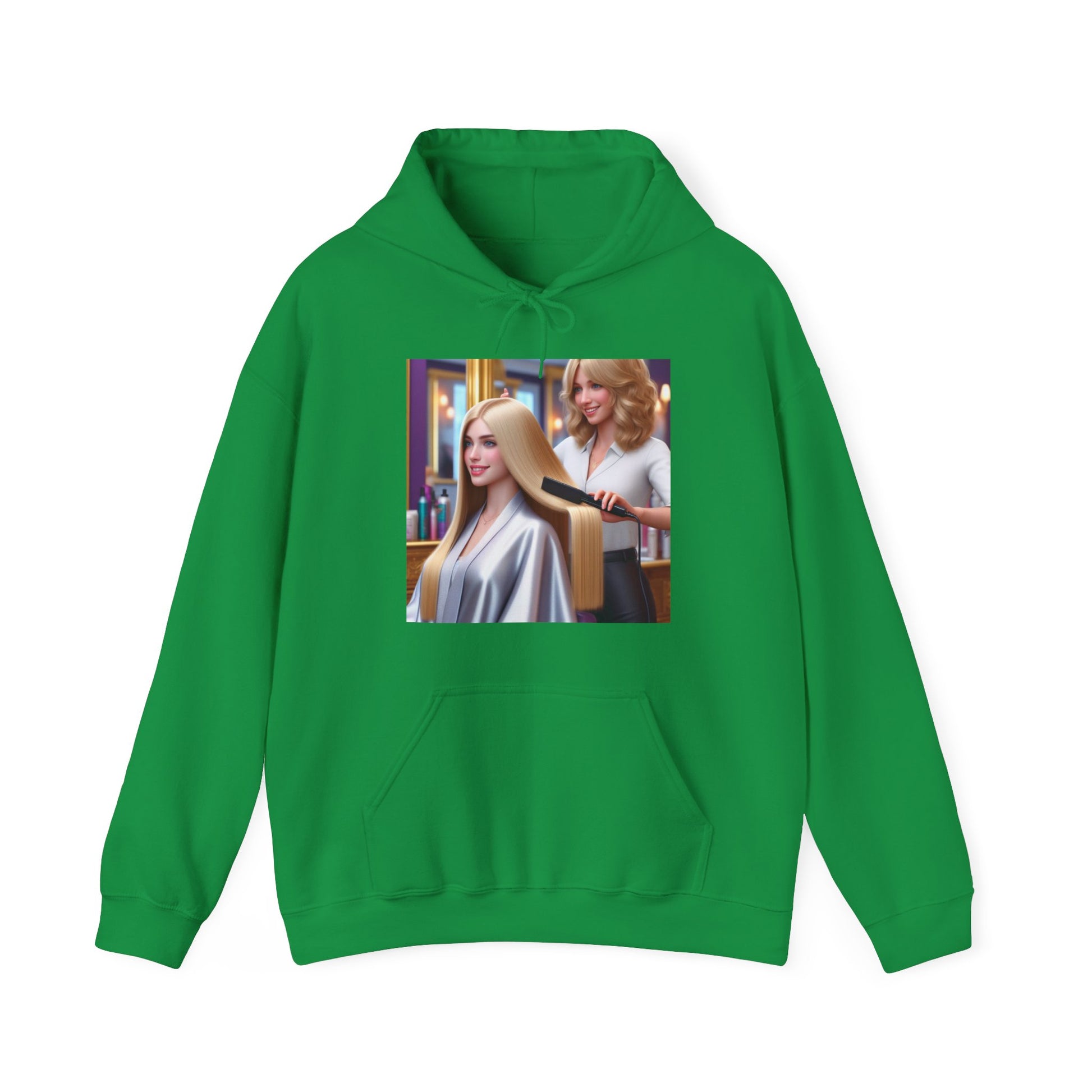 Hair Day Hoodie Hoodie Printify Irish Green S 