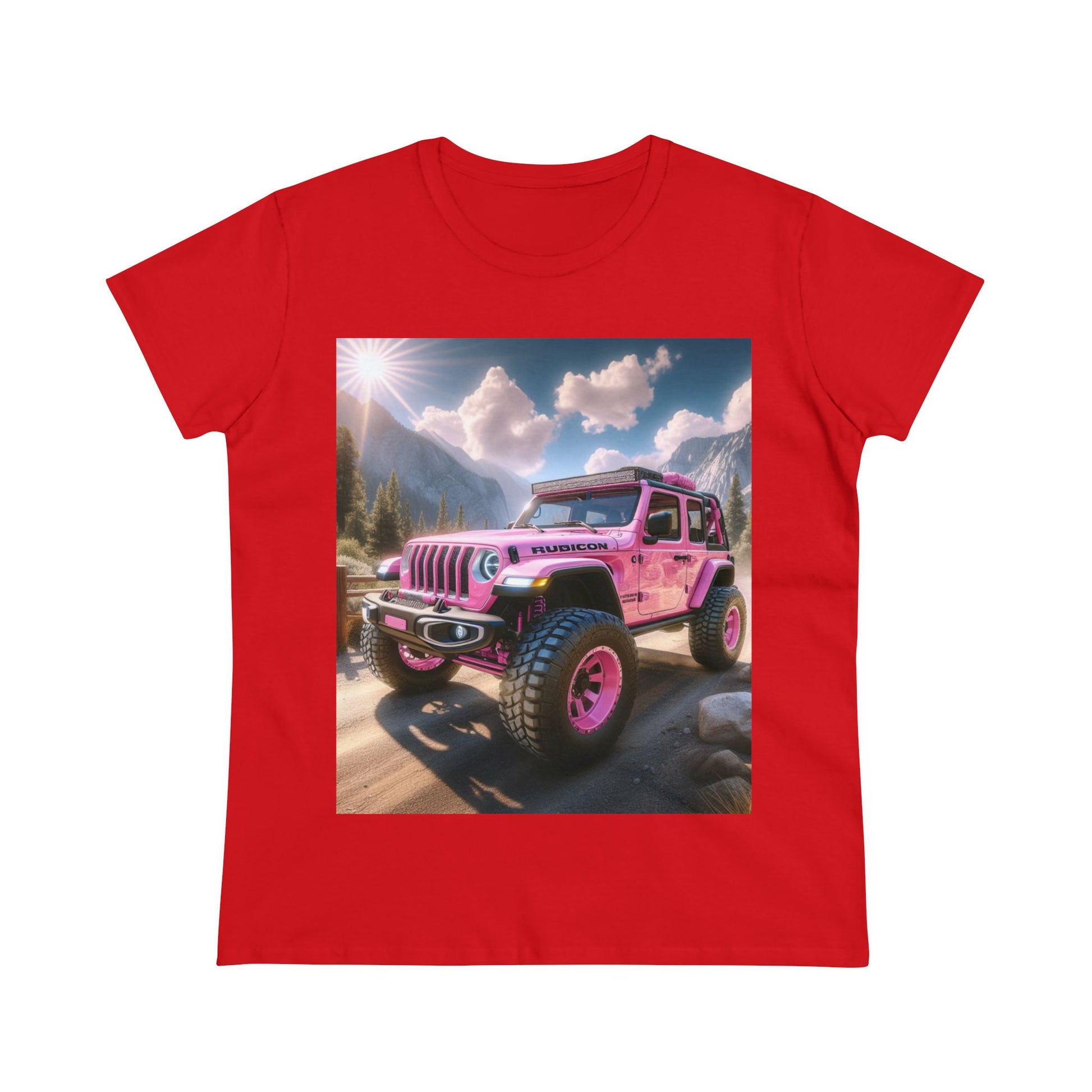 Pink Rubicon T-Shirt T-Shirt Printify Red S 