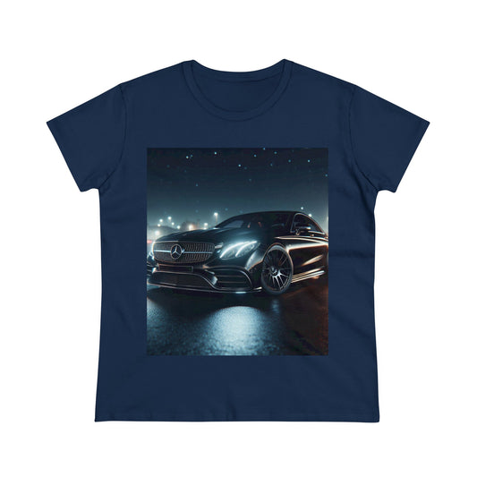 Black Mercedes T-Shirt T-Shirt Printify Navy S 