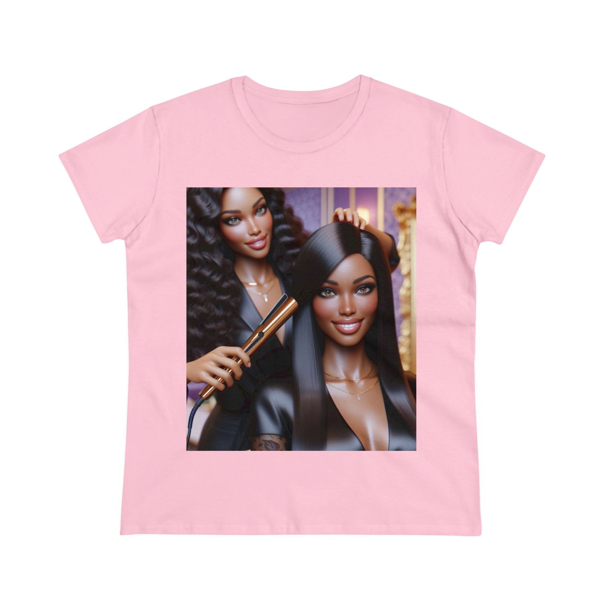 Hair Day T-Shirt T-Shirt Printify Light Pink S 