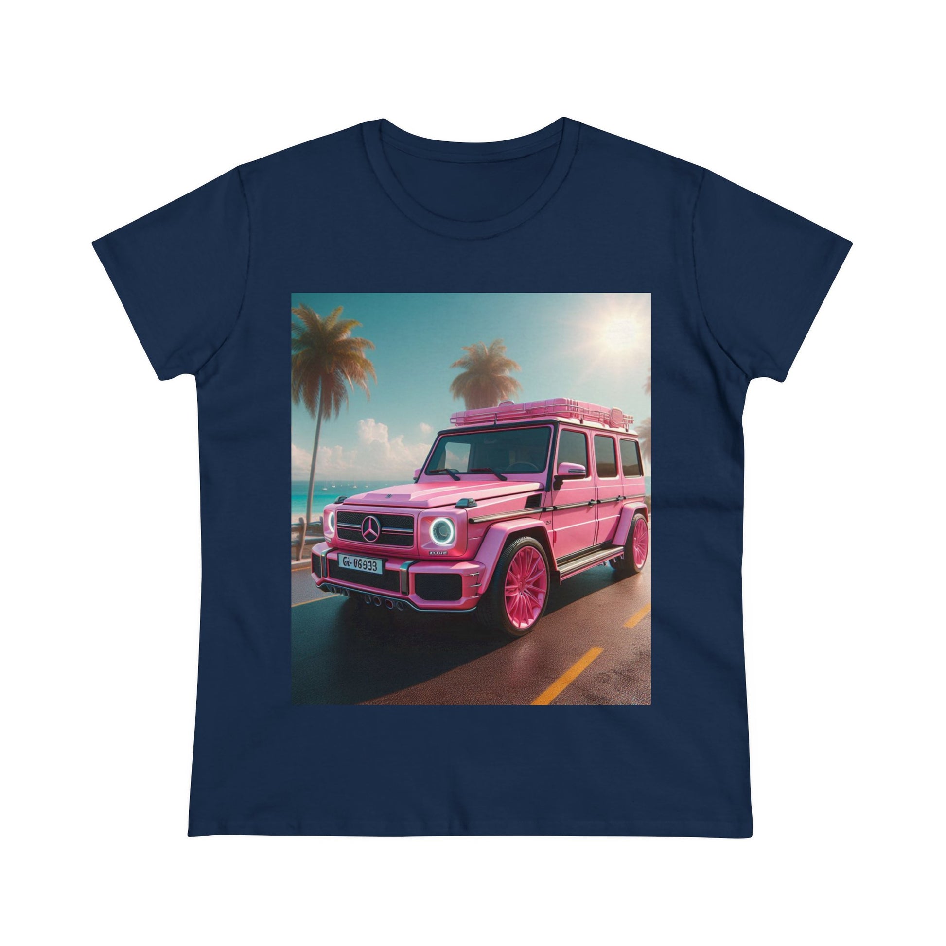 Pink G-Wagon T-Shirt T-Shirt Printify Navy S 