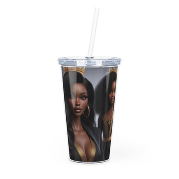 Royalty Tumbler with Straw Mug Printify 20oz Transparent 