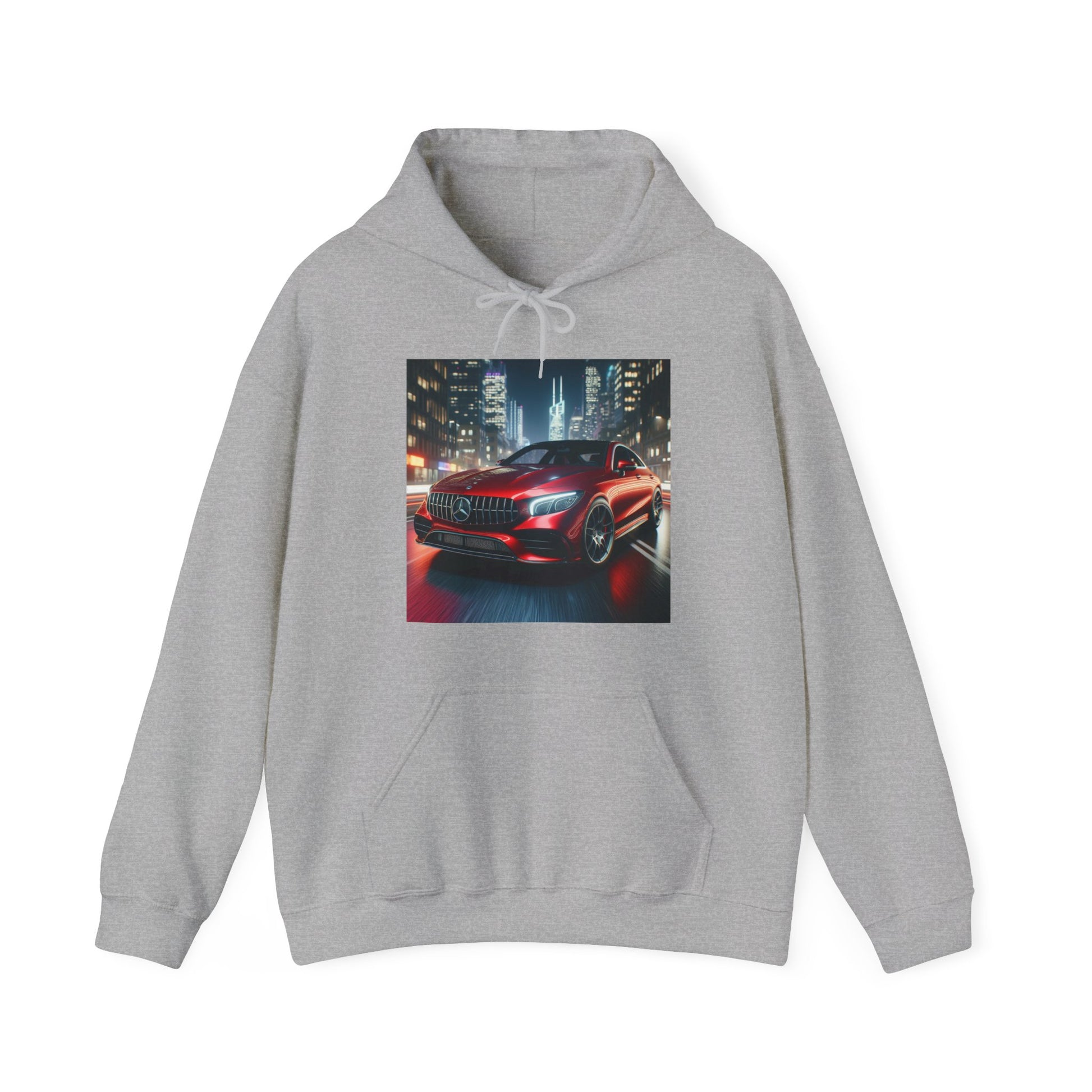 Red Mercedes Hoodie Hoodie Printify Sport Grey S 