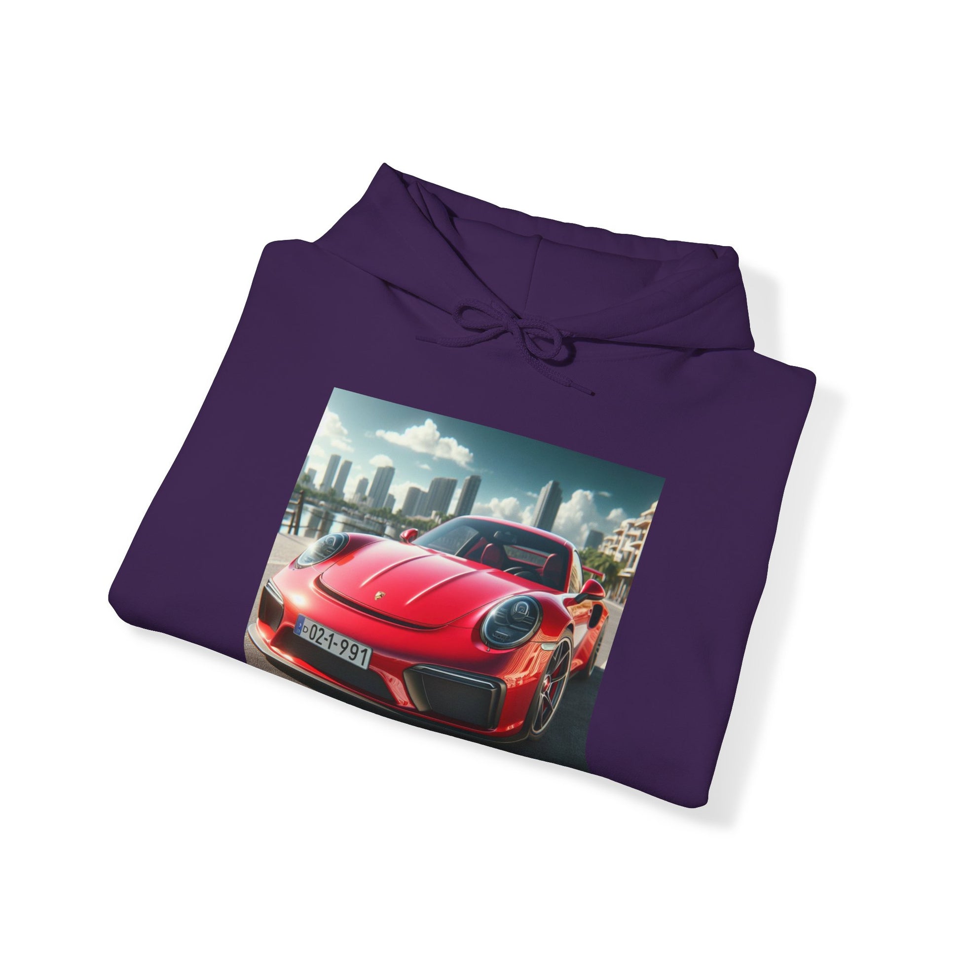 Red Porsche Hoodie Hoodie Printify   