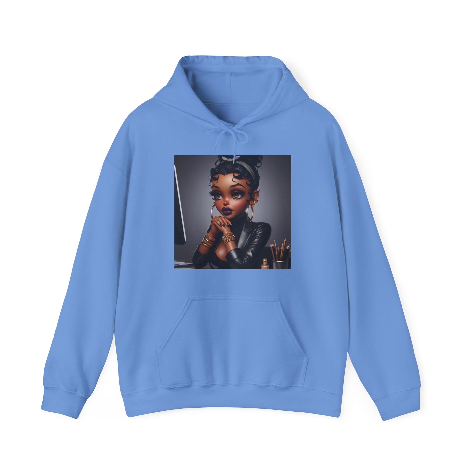 Business Betty Hoodie Hoodie Printify Carolina Blue S 