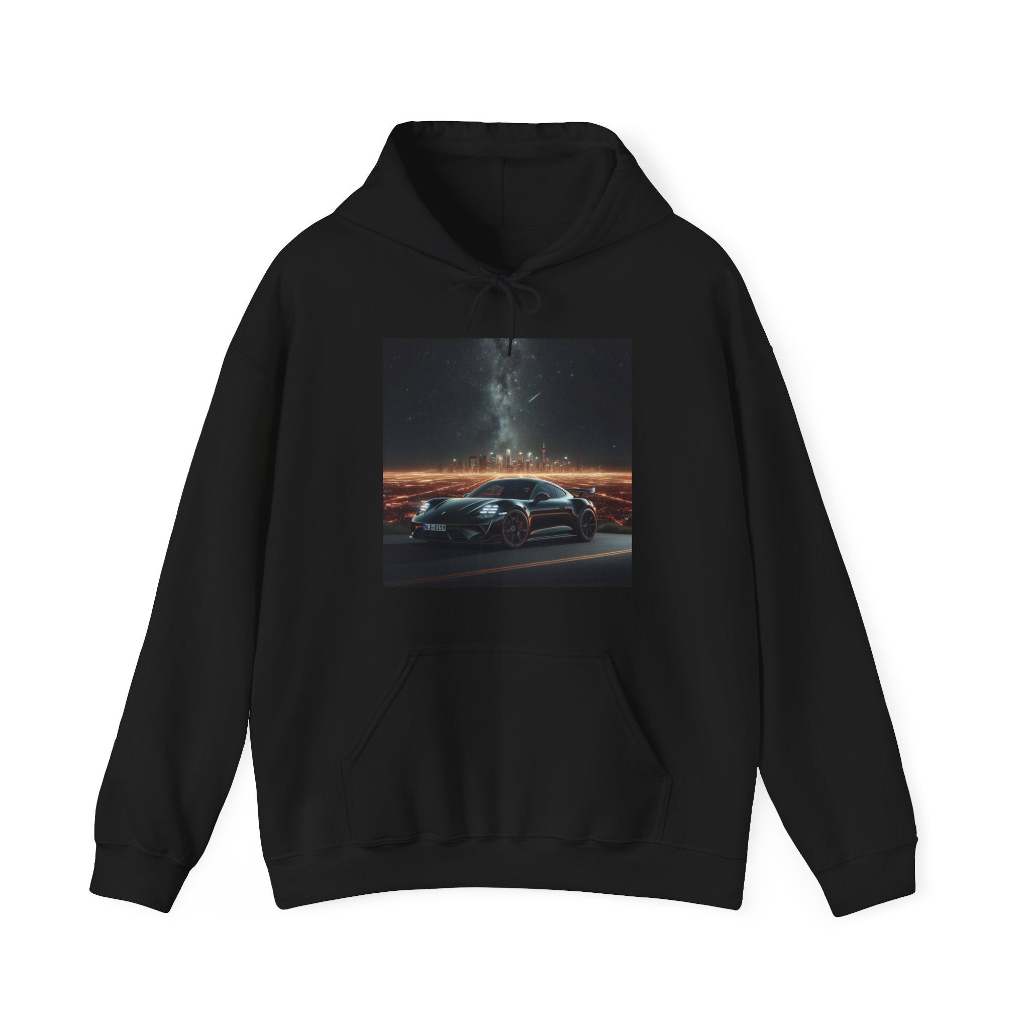 Black Porsche Hoodie Hoodie Printify Black S 