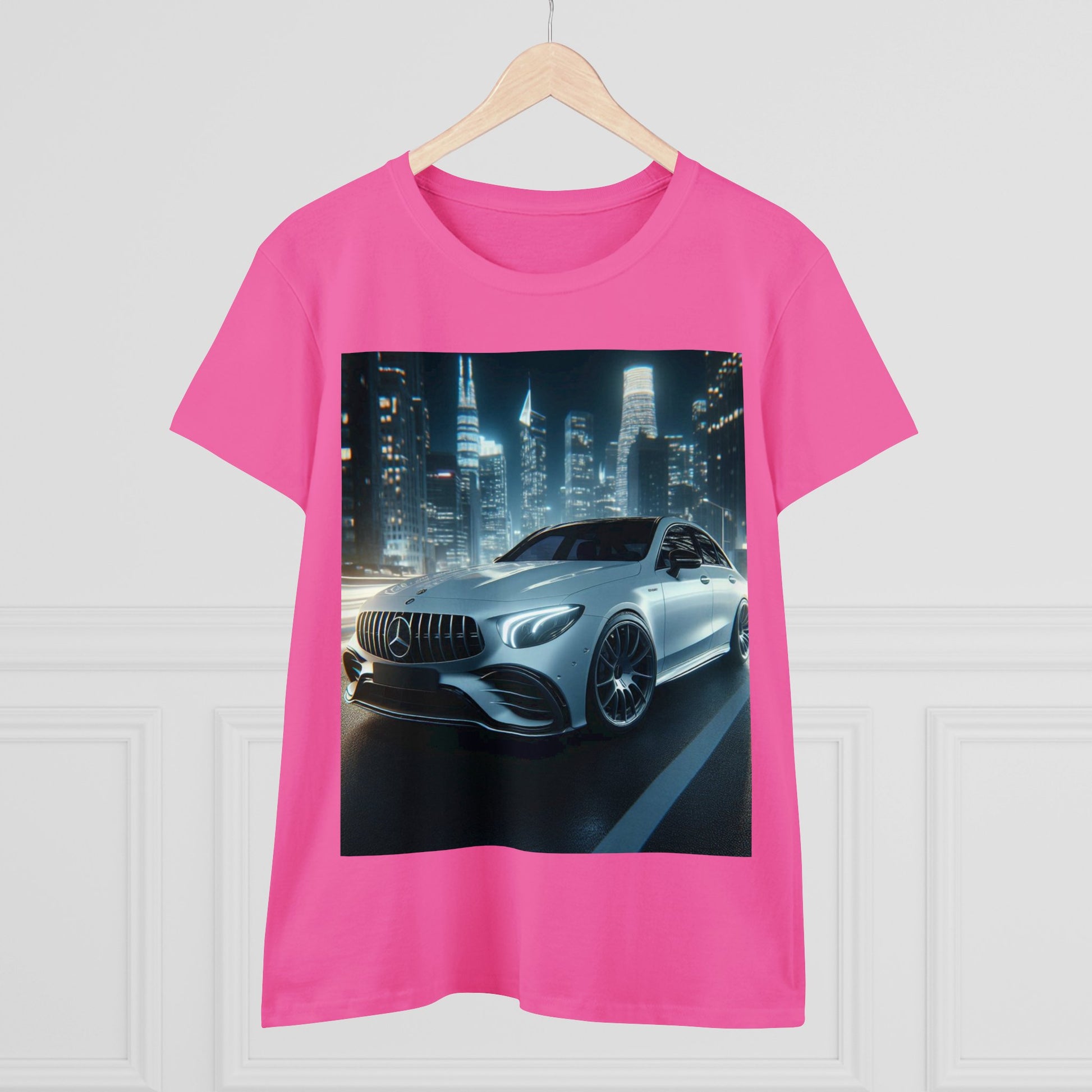 White Mercedes T-Shirt T-Shirt Printify   