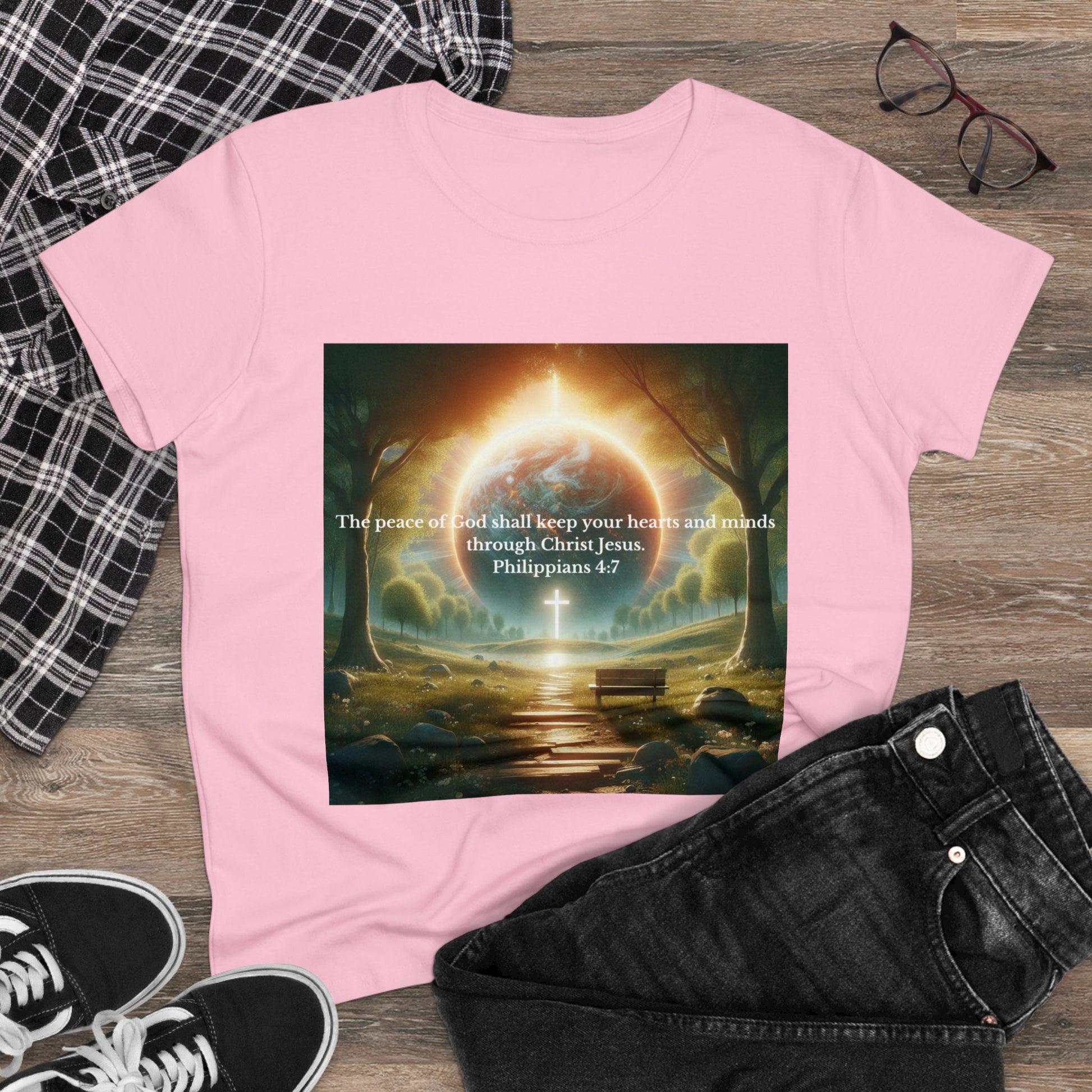 Philippians 4:7 T-Shirt T-Shirt Printify   