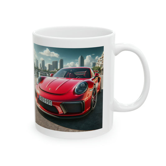 Red Porsche Mug Mug Printify   