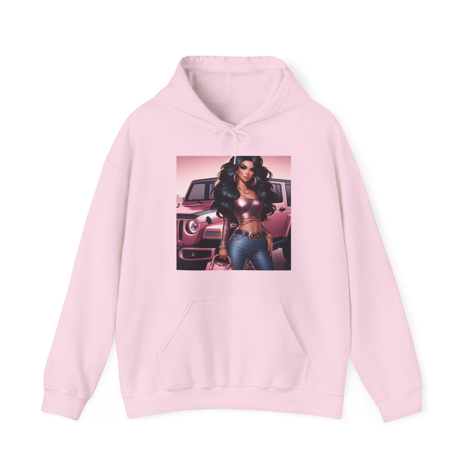 Pink Luxury Hoodie Hoodie Printify Light Pink S 