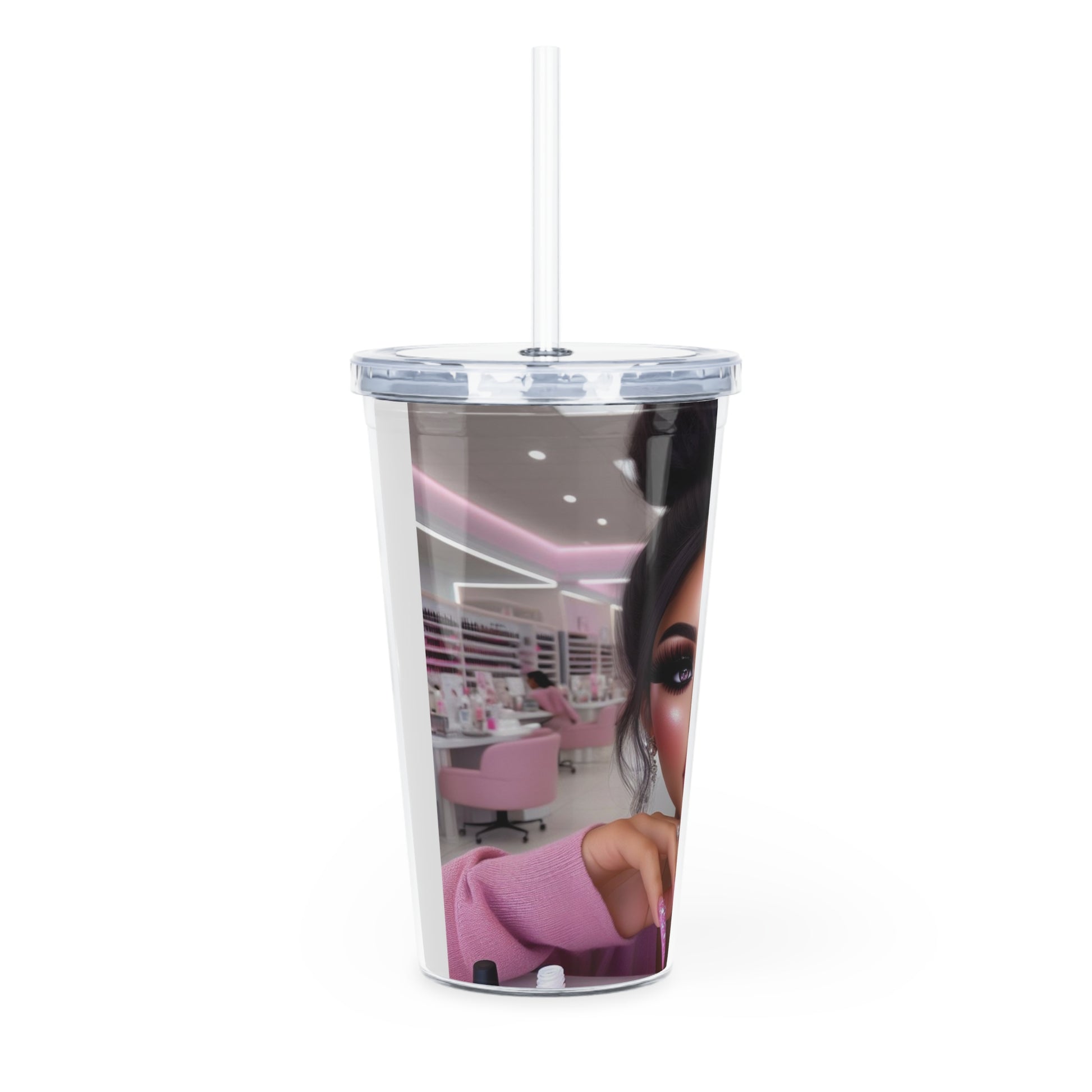 Nail Day Tumbler with Straw Mug Printify   