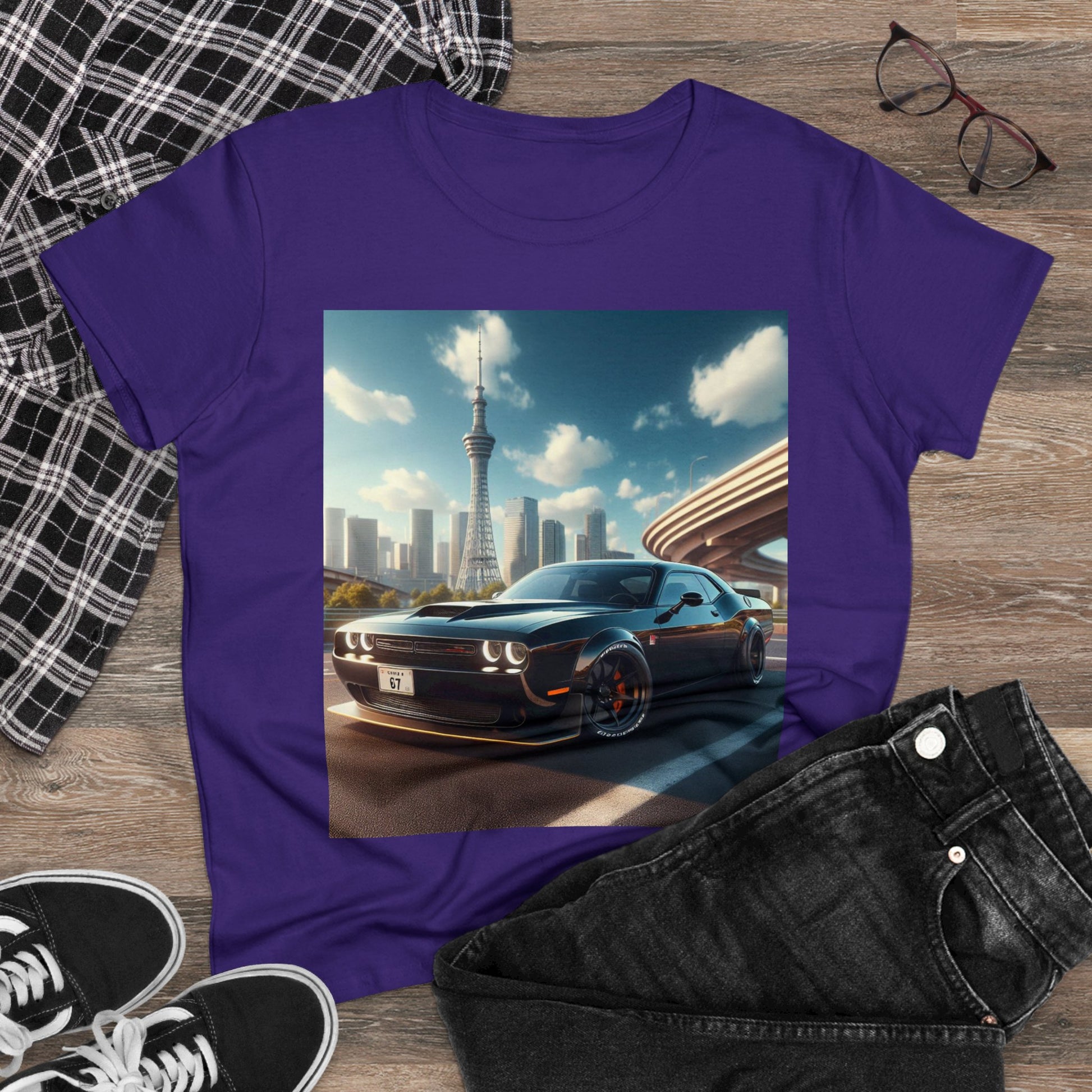 Black Challenger T-Shirt T-Shirt Printify   