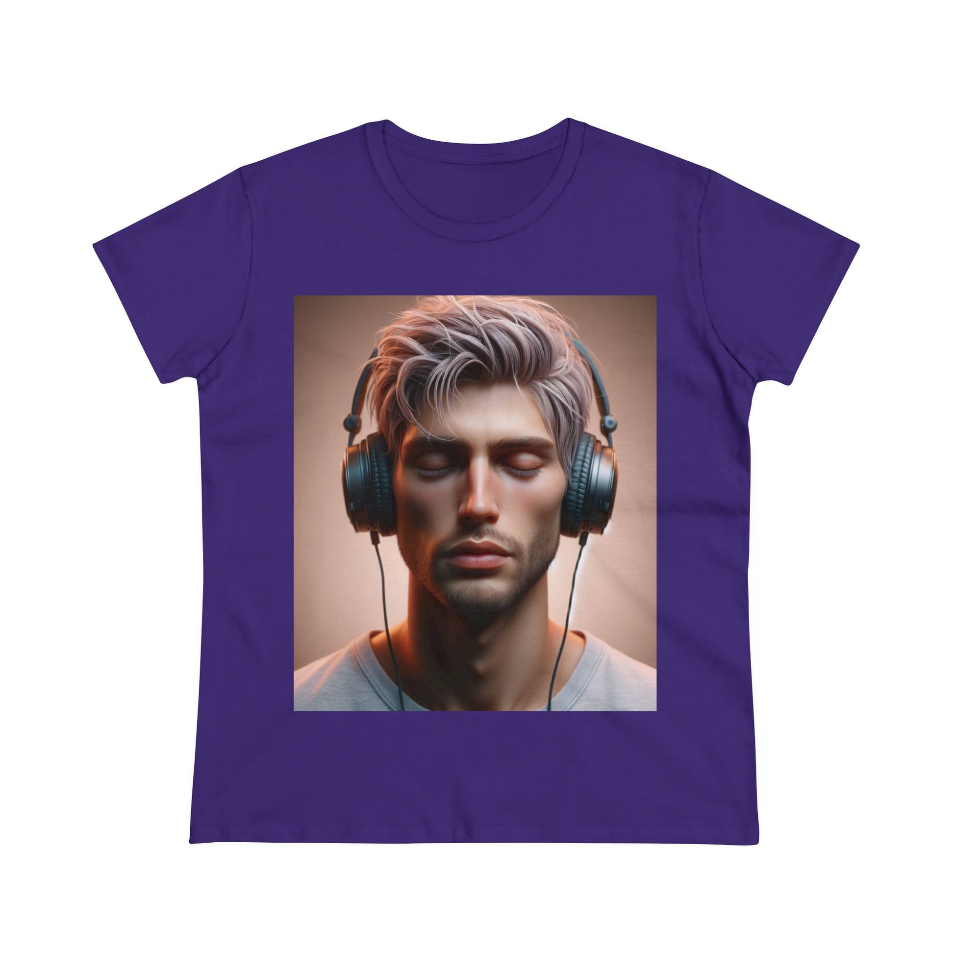 Music Vibes T-Shirt T-Shirt Printify Purple S 