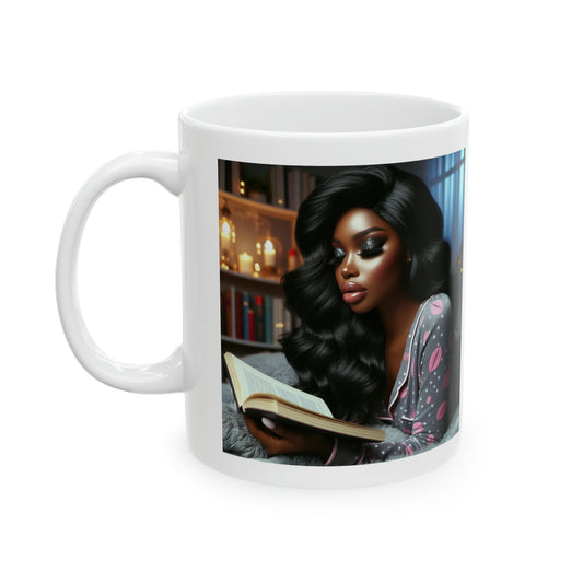 Late Night Book Mug Mug Printify 11oz  